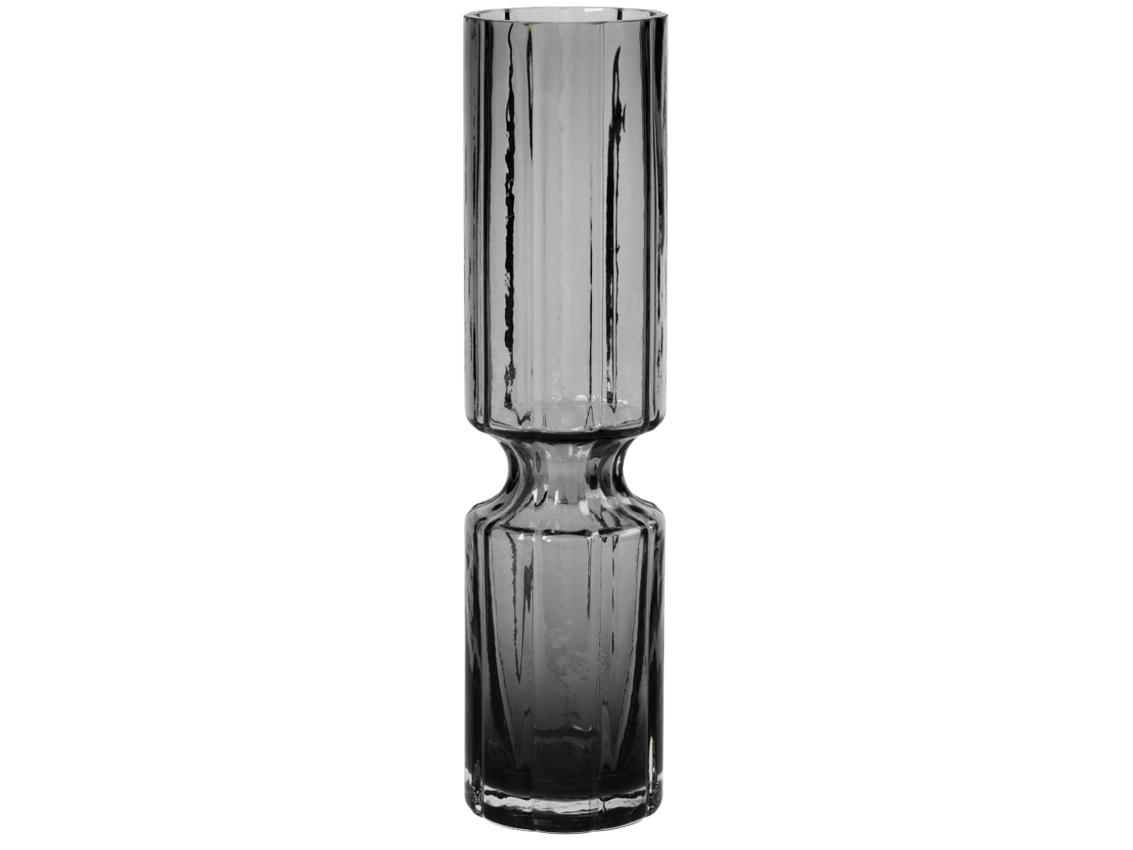 Broste Copenhagen Hyacint Vase Glas Smoked Pearl Clear 31,7 cm - Produktbild 1