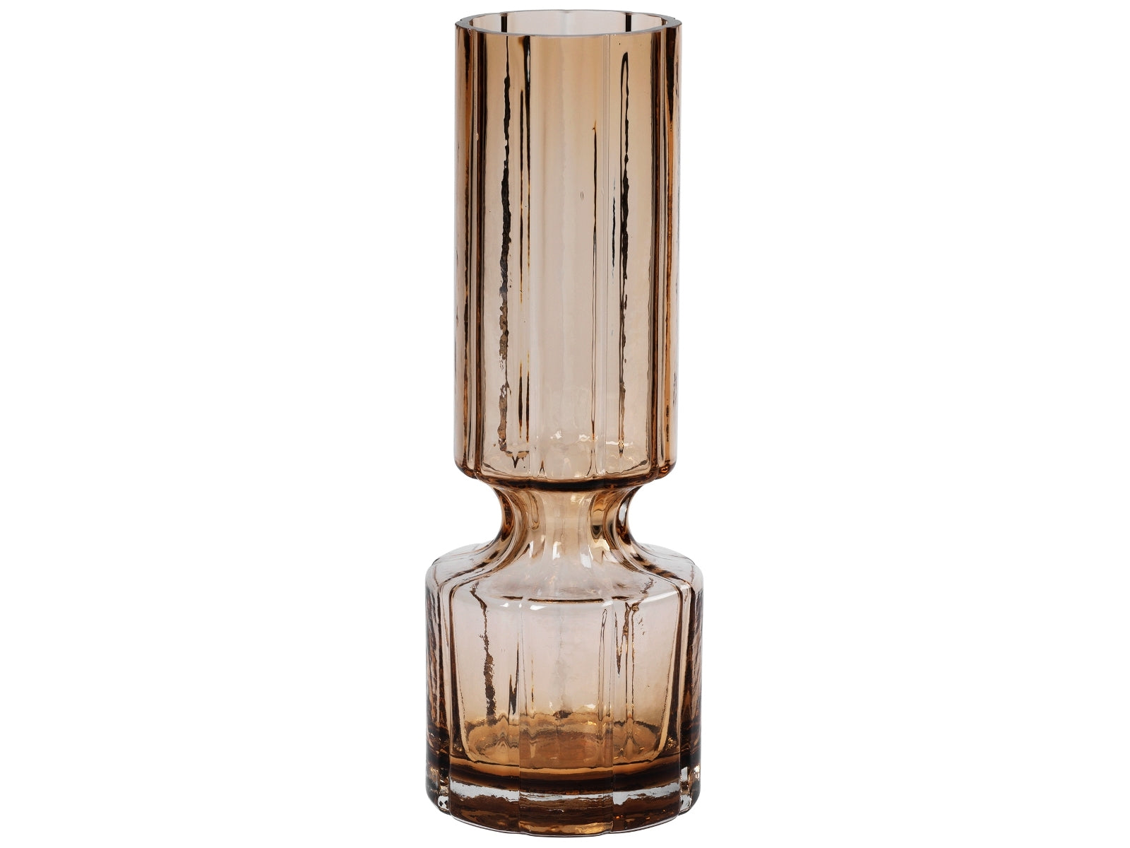 Broste Copenhagen Hyacint Vase Glas Indian Tan 28,3 cm - Produktbild 1