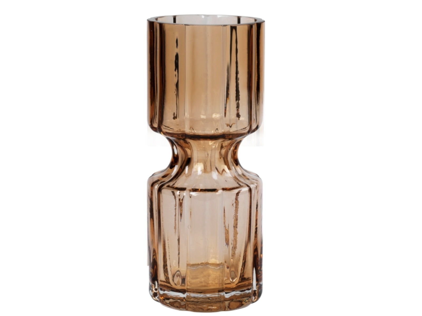 Broste Copenhagen Hyacint Vase Glas Indian Tan 20 cm - Produktbild 1