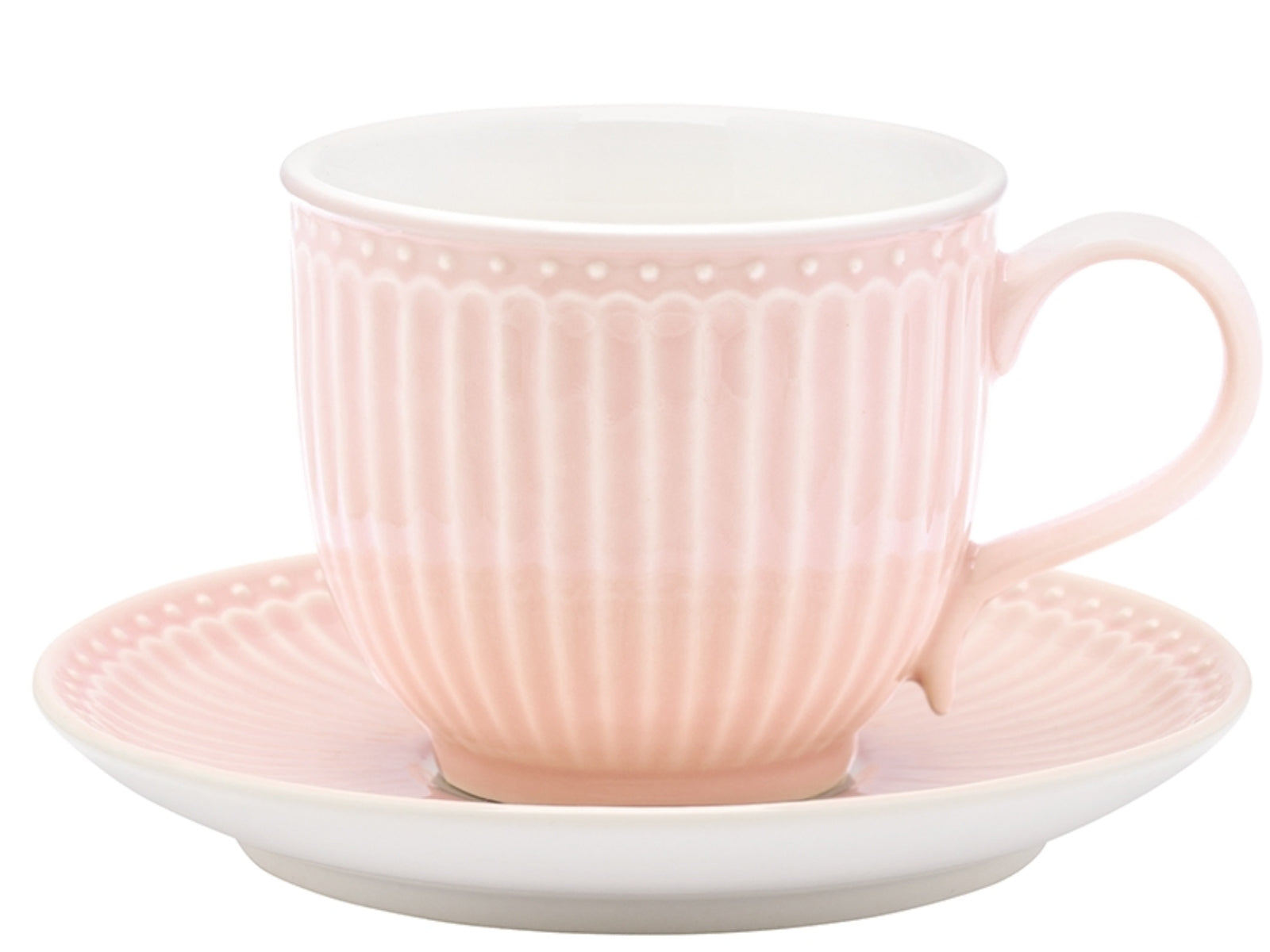 Greengate Alice Tasse mit Untertasse pale pink  8,5 cm