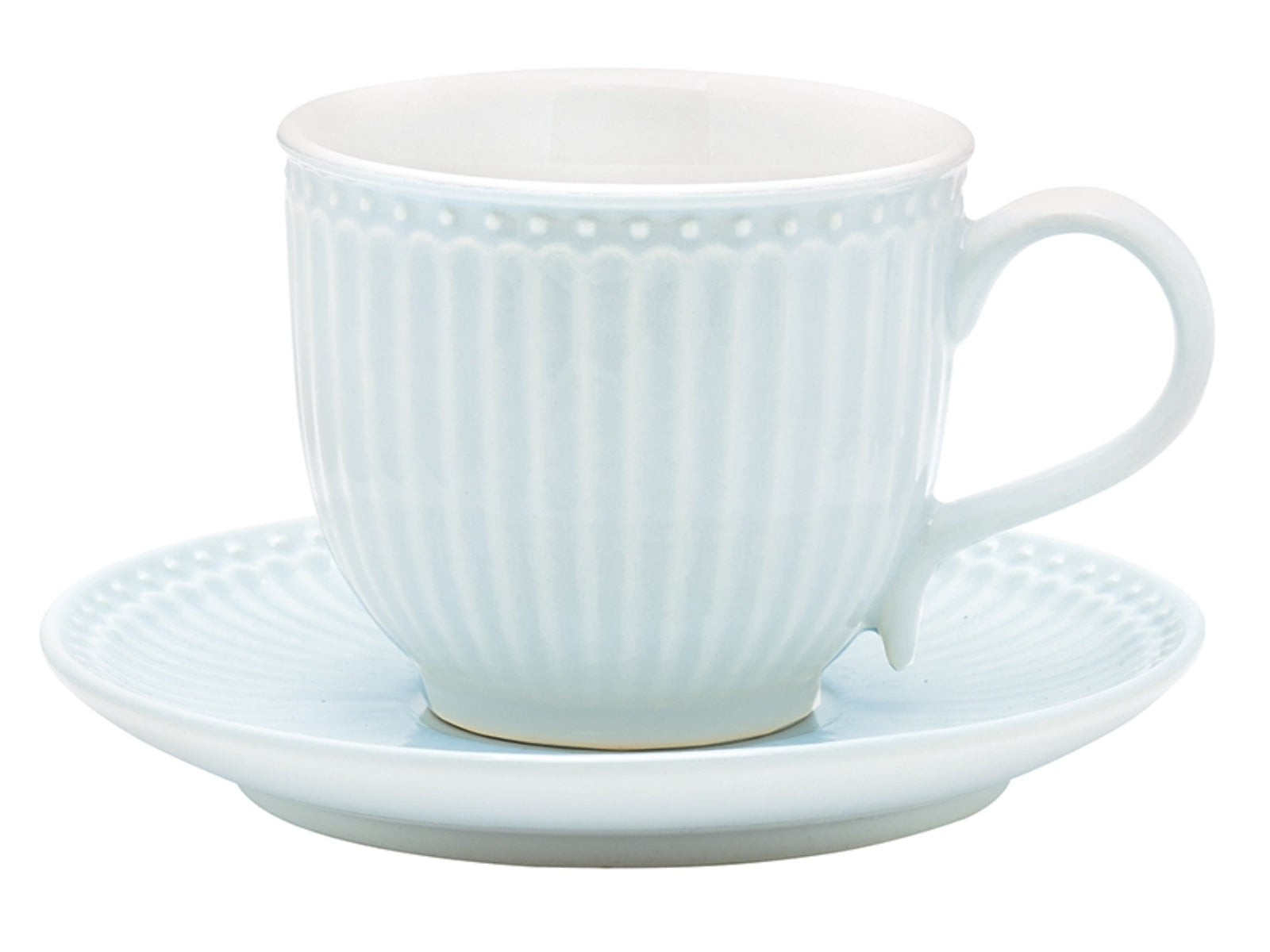 Greengate Alice Tasse mit Untertasse pale blue 8,5 cm