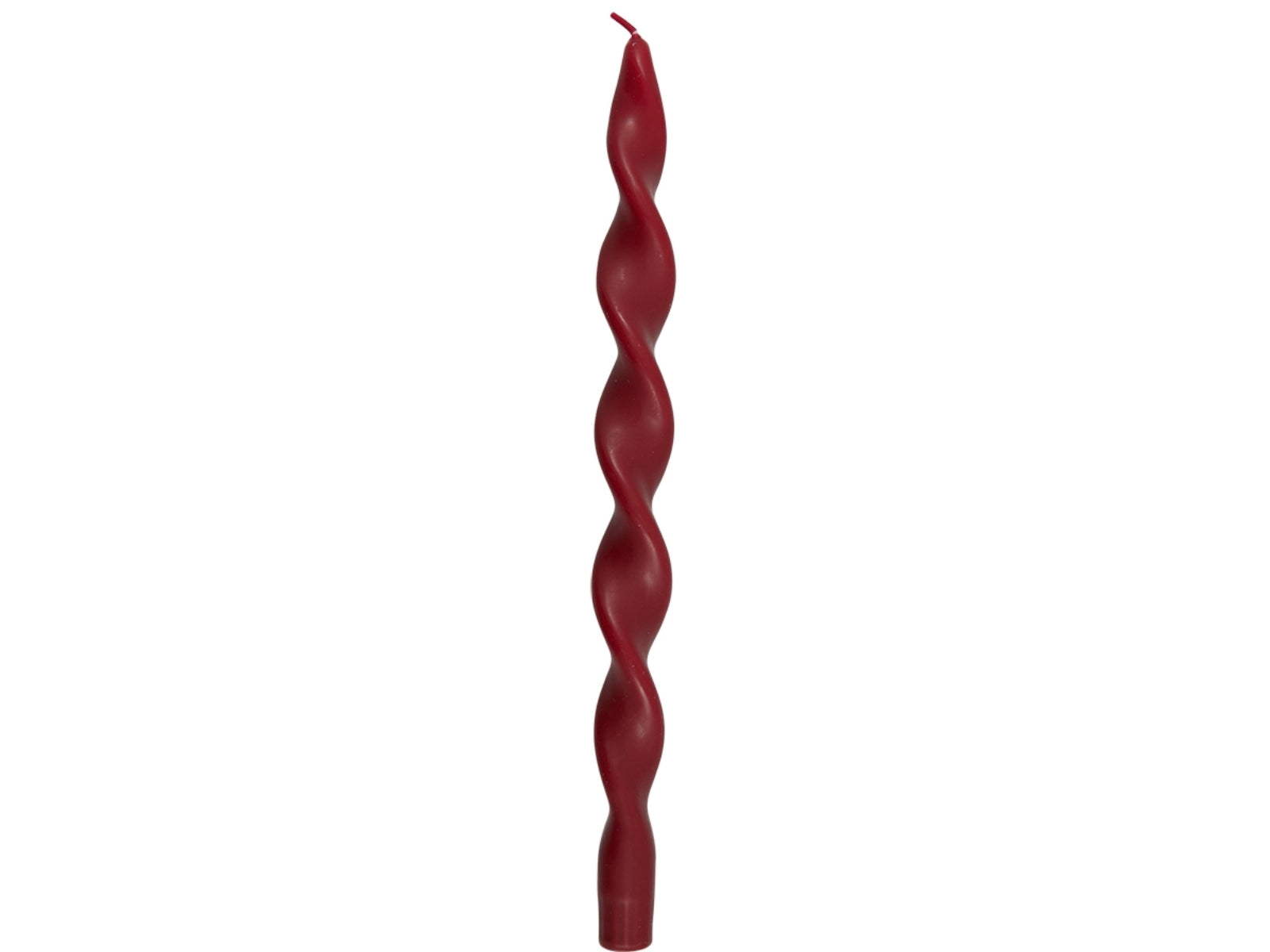 Greengate Kerze twisted red large 2 Stück