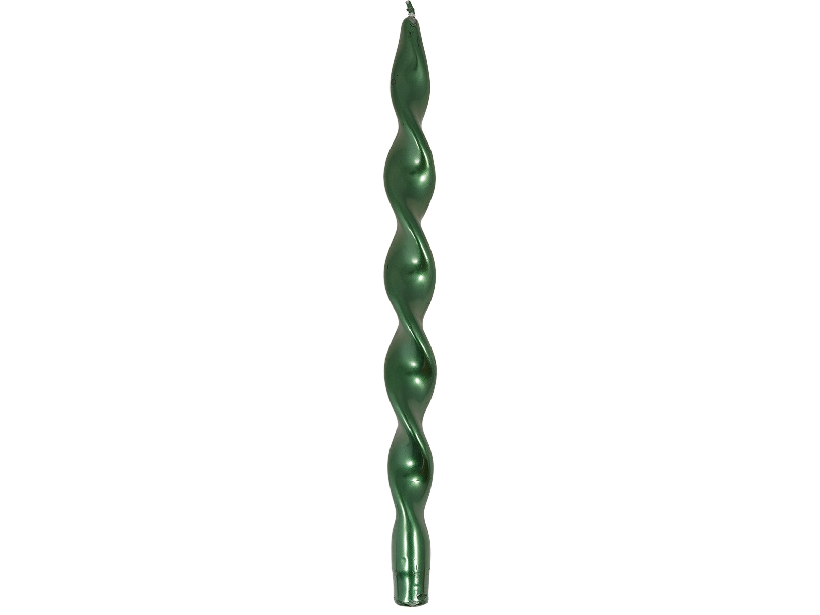 Greengate Kerze twisted dark green large 36cm 2Stk.