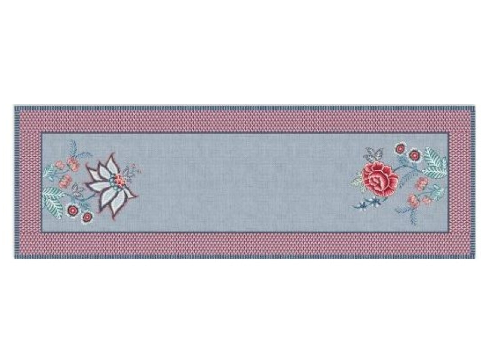 PIP STUDIO Flower Festival Tischläufer Blue 50 x 150 cm - Produktbild 2