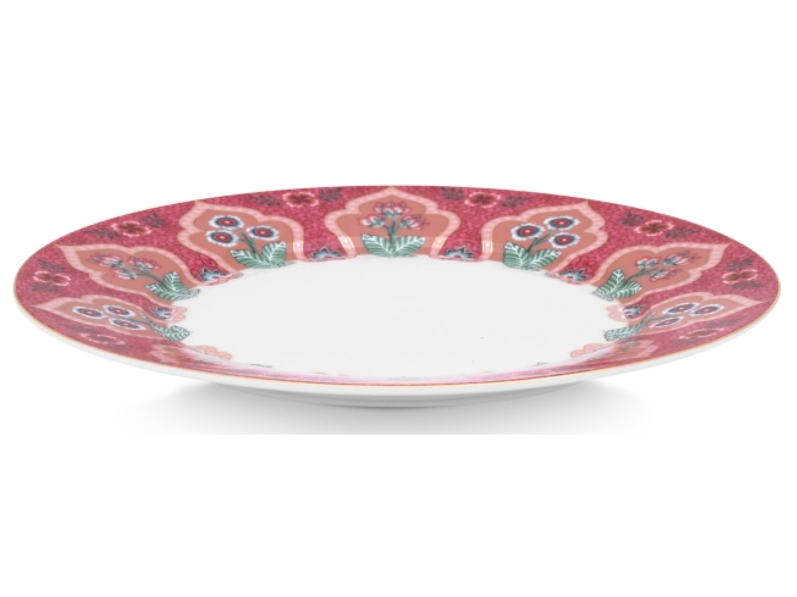 PIP STUDIO Flower Festival Frühstückst. Deco dark pink 21 cm - Produktbild 2