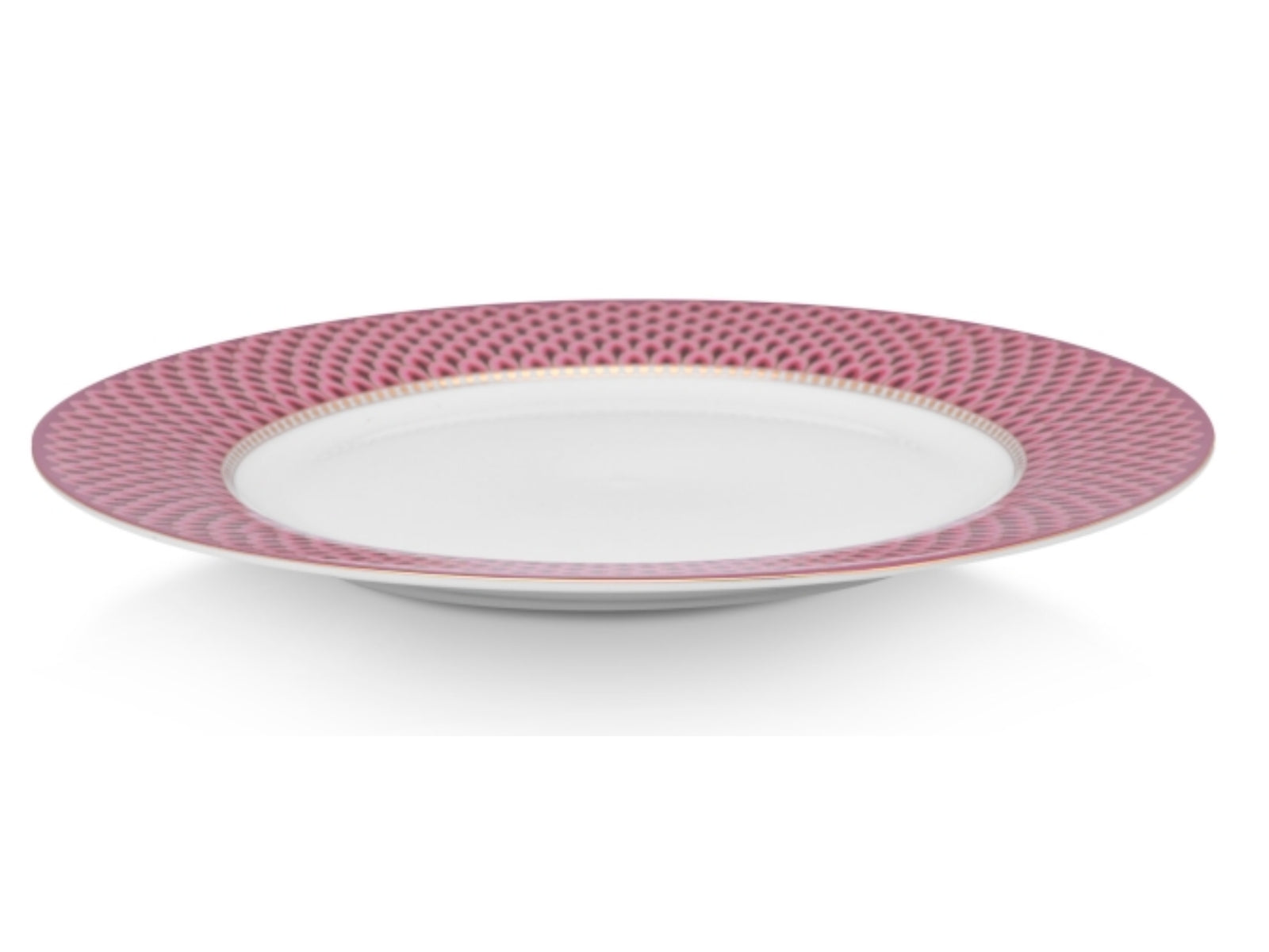 PIP STUDIO Flower Festival Scallop Teller dark pink 26,5 cm - Produktbild 2