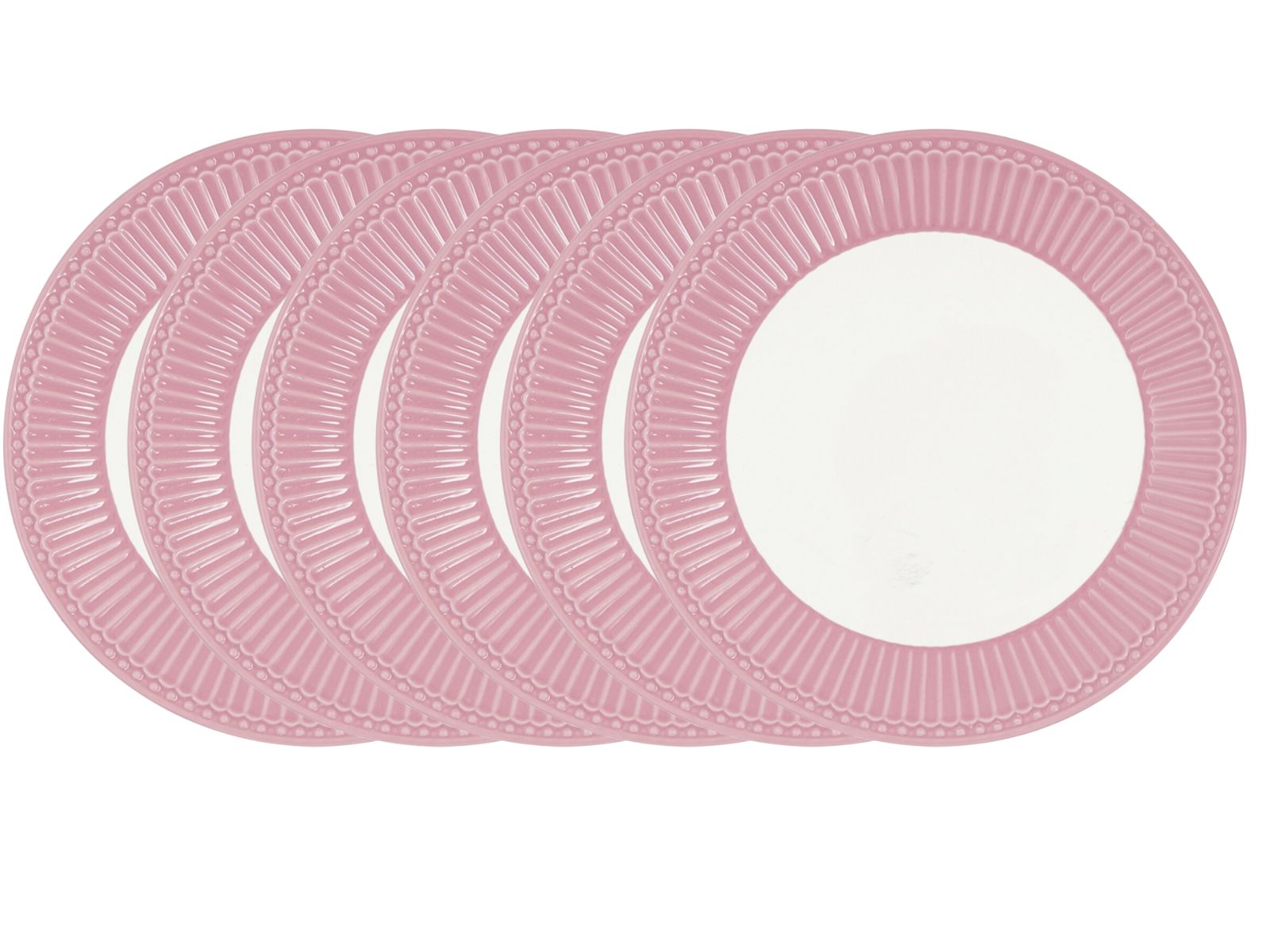 Greengate Alice Speiseteller dusty rose 26,5 cm Set6