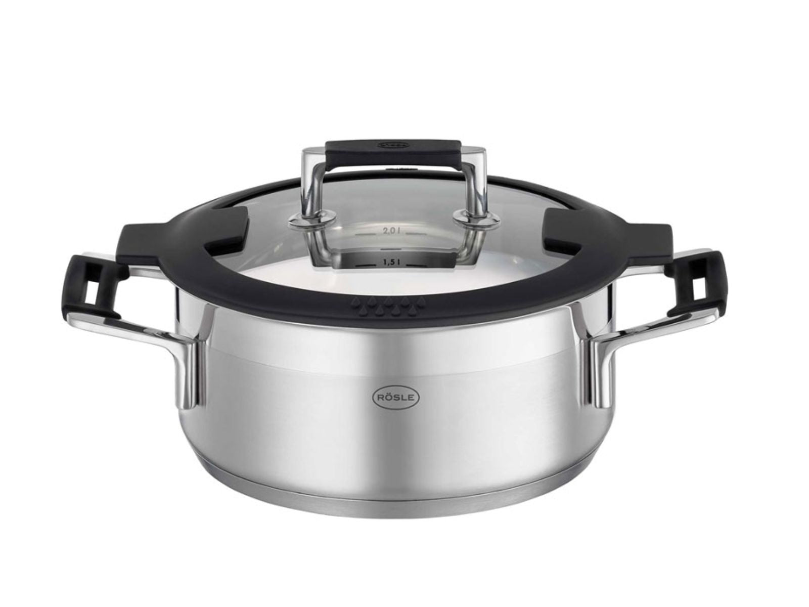 Rösle Silence® Pro Bratentopf mit Deckel 20 cm