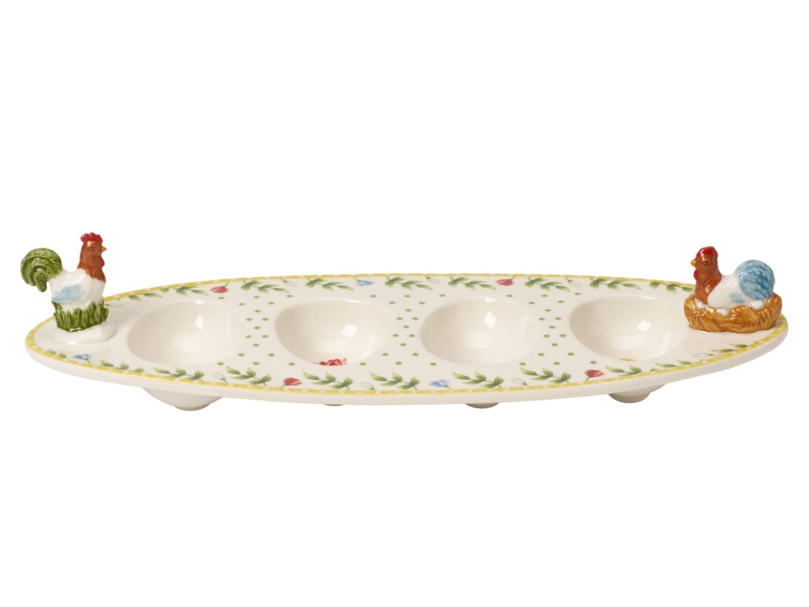 Villeroy & Boch Spring Awakening Ei-Boot Hahn & Henne 31 x 12 cm