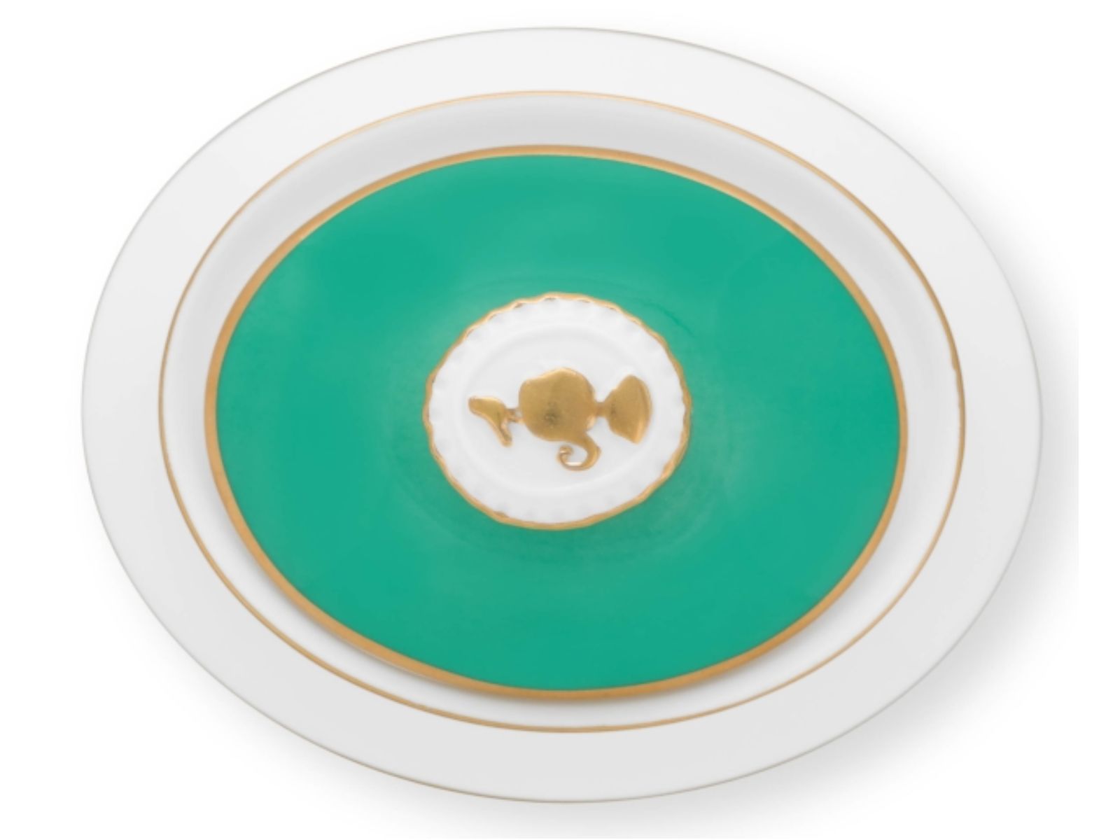 PIP STUDIO Chique Zuckerdose gold-grün 0,55 l - Produktbild 2
