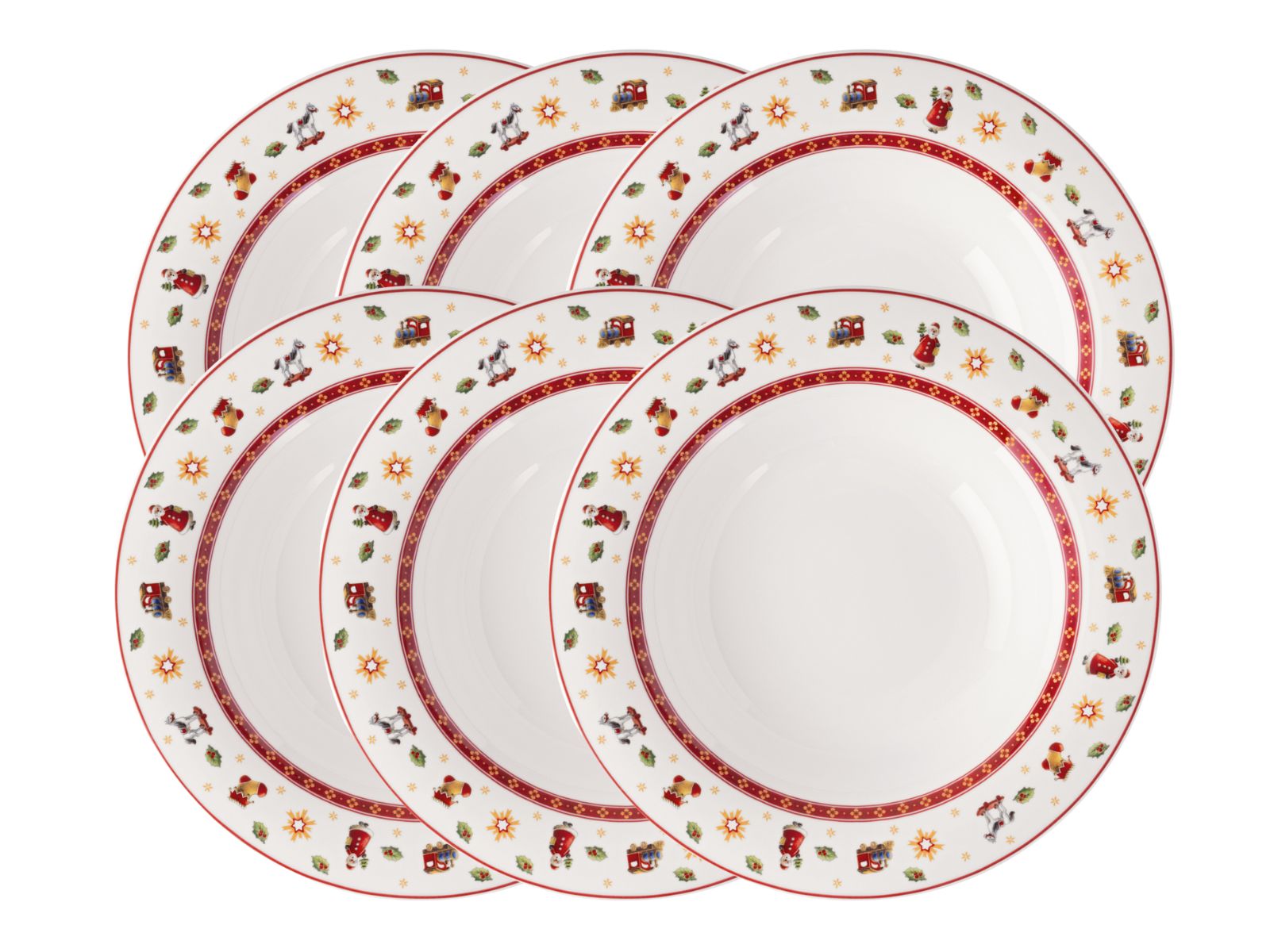 Villeroy & Boch Toy's Delight Specials Suppenteller weiss 23cm Set6