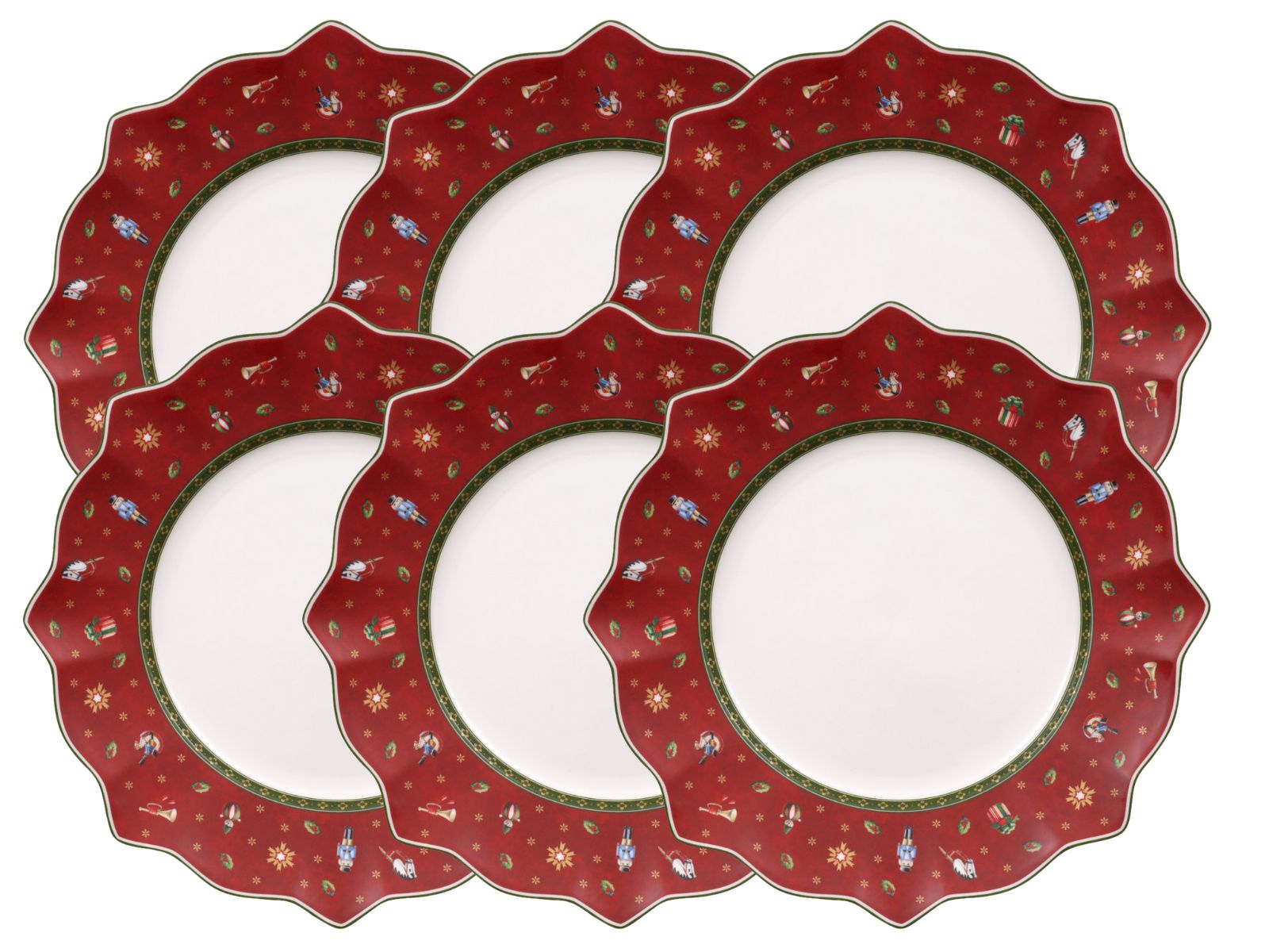 Villeroy & Boch Toy's Delight Speiseteller rot 29 cm Set6