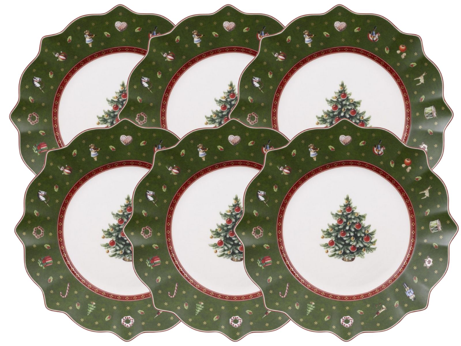 Villeroy & Boch Toy's Delight Frühstücksteller grün 24 cm Set6