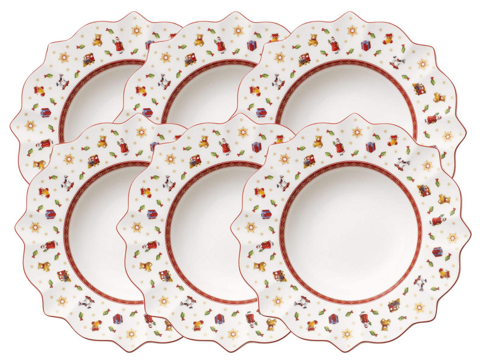 Villeroy & Boch Toy's Delight Suppenteller weiss 26 cm Set6