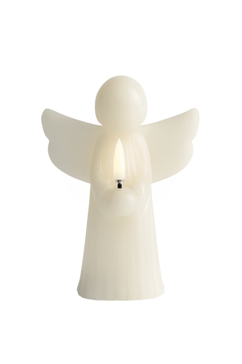 UYUNI LIGHTNING LED-Kerze Engel Smooth oyster grey 15,5cm - Produktbild 1