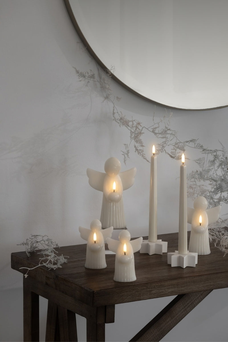 UYUNI LIGHTING LED-Kerze Engel Smooth vanilla 19cm - Produktbild 4