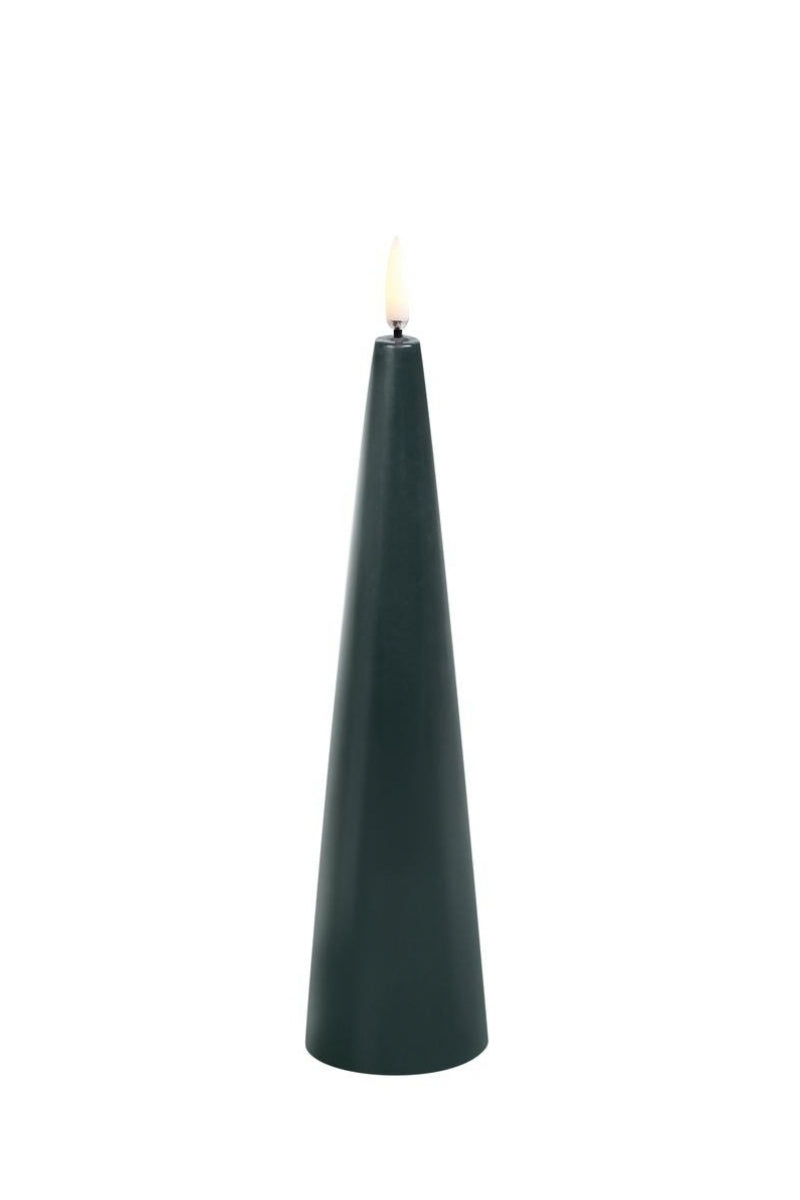 UYUNI LIGHTNING LED-Kerze Smooth pine green 21,5cm - Produktbild 1