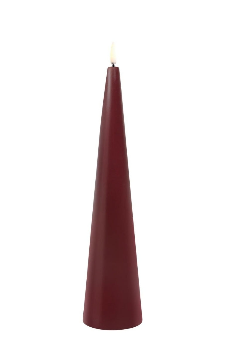 UYUNI LIGHTING LED-Kerze Smooth wine red 30cm - Produktbild 1