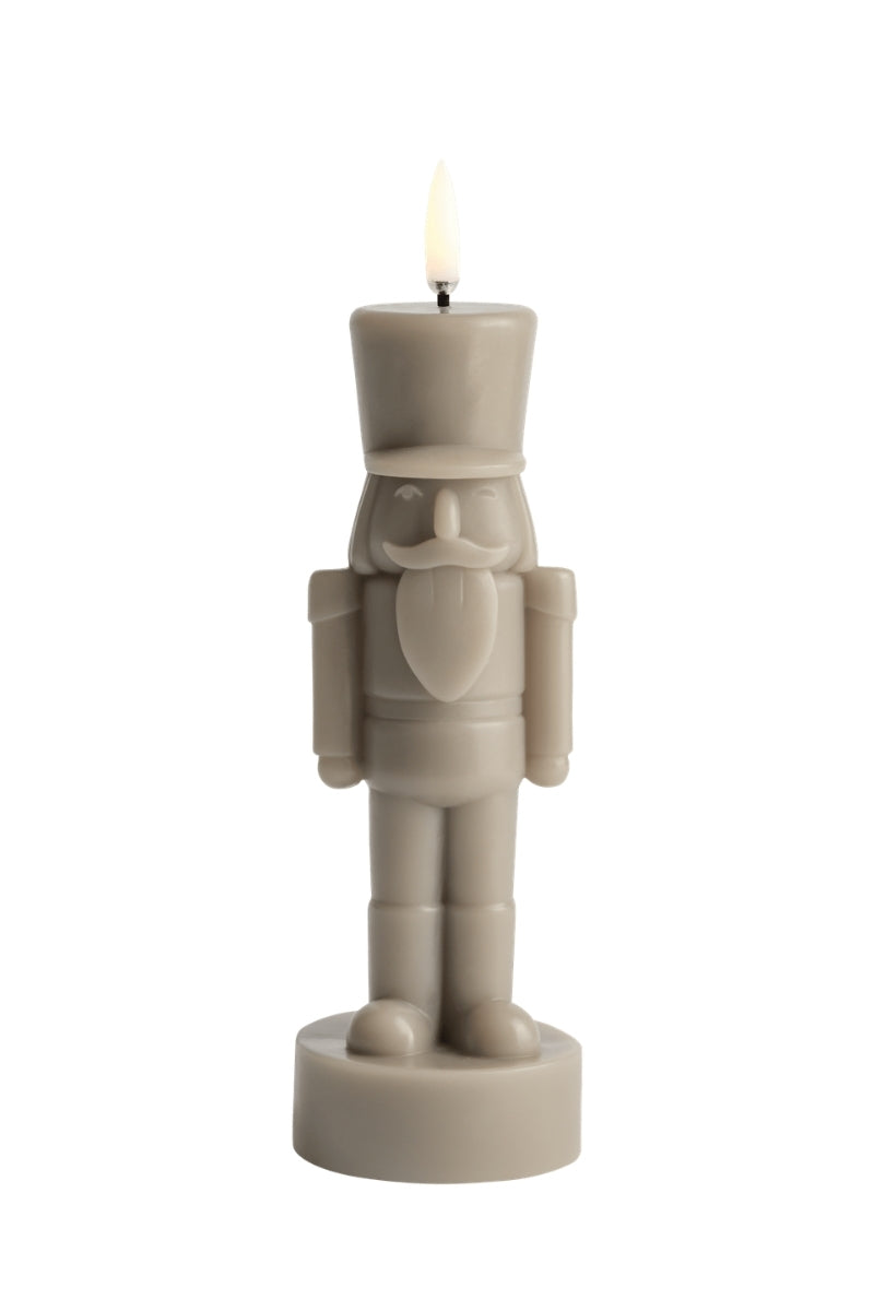 UYUNI LIGHTNING LED-Kerze Nussknacker Smooth sandstone 21,5cm - Produktbild 1
