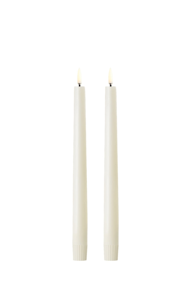 UYUNI LIGHTNING LED-Stabkerze Smooth ivory 2er Set 25cm - Produktbild 1