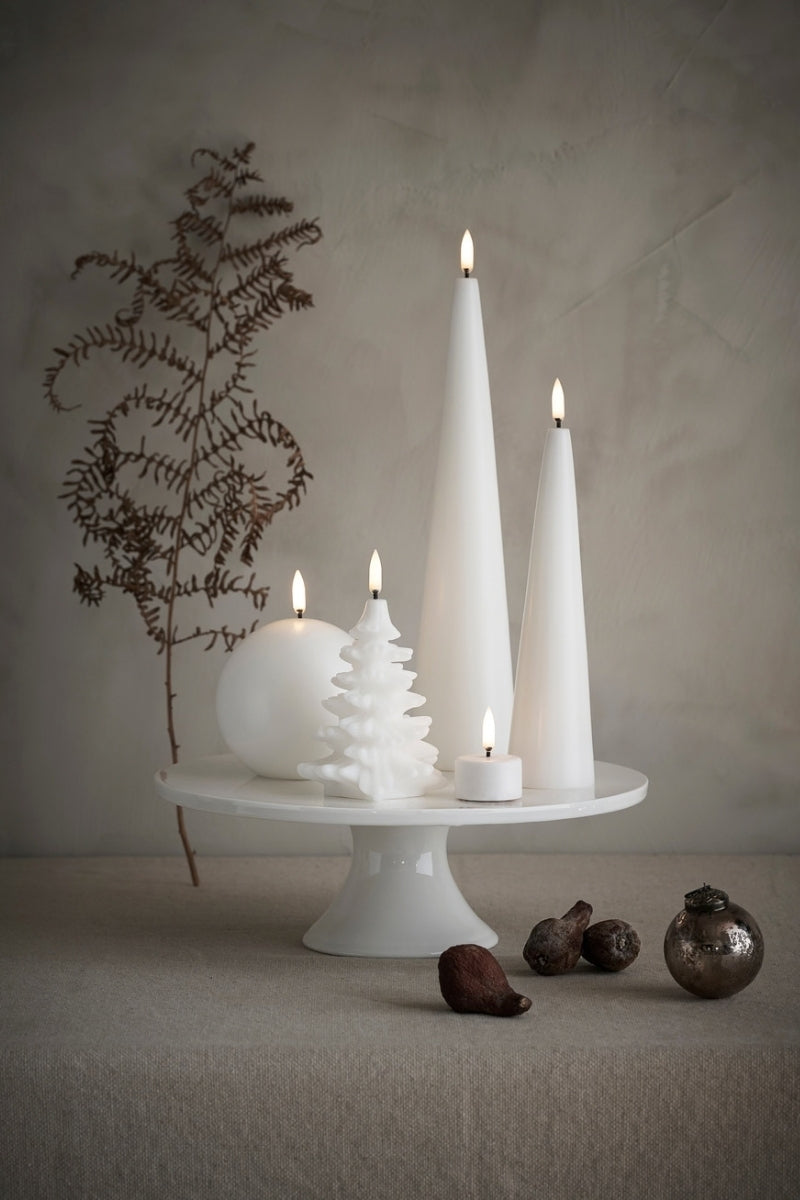 UYUNI LIGHTNING LED-Kerze Christmas tree Smooth nordic white 12cm - Produktbild 6