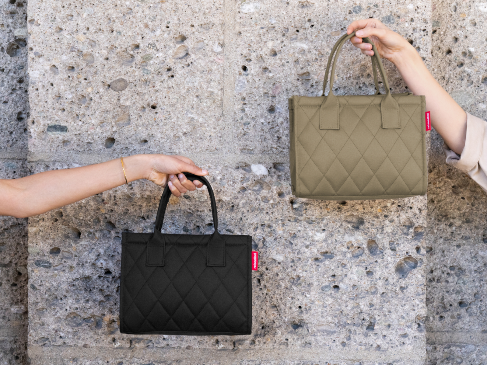reisenthel daily shopper XS rhombus olive - Produktbild 5