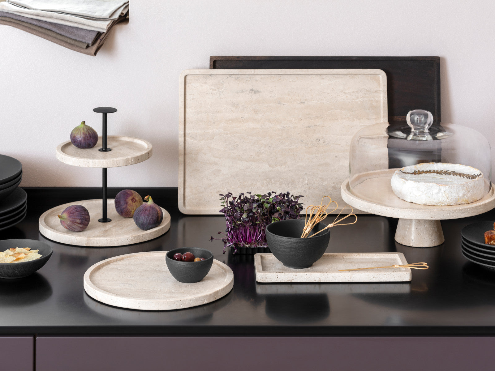 Villeroy & Boch Manufacture Travertine Servierplatte 40,5x28cm - Produktbild 3