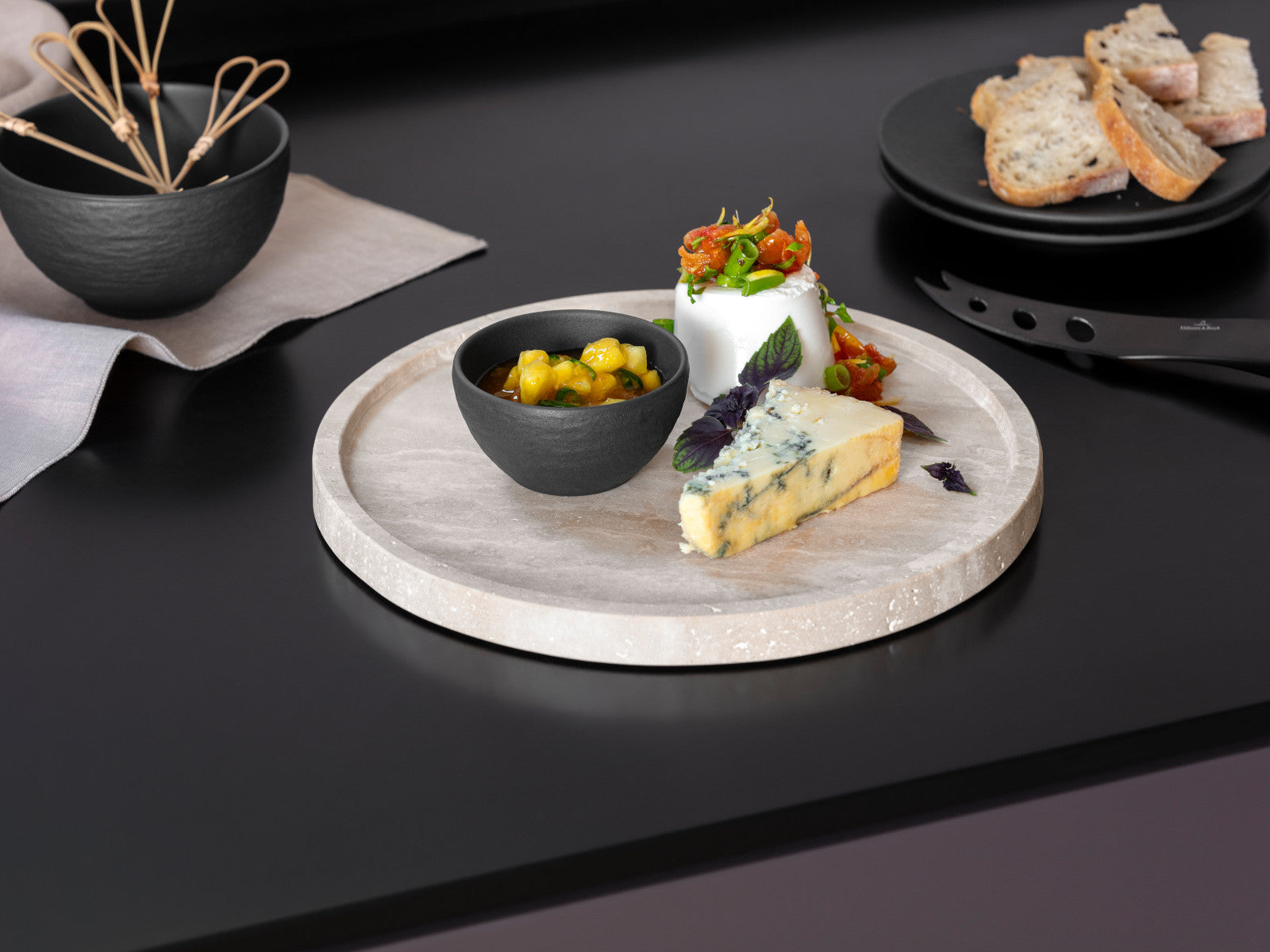 Villeroy & Boch Manufacture Travertine Servierteller 24,5cm - Produktbild 5