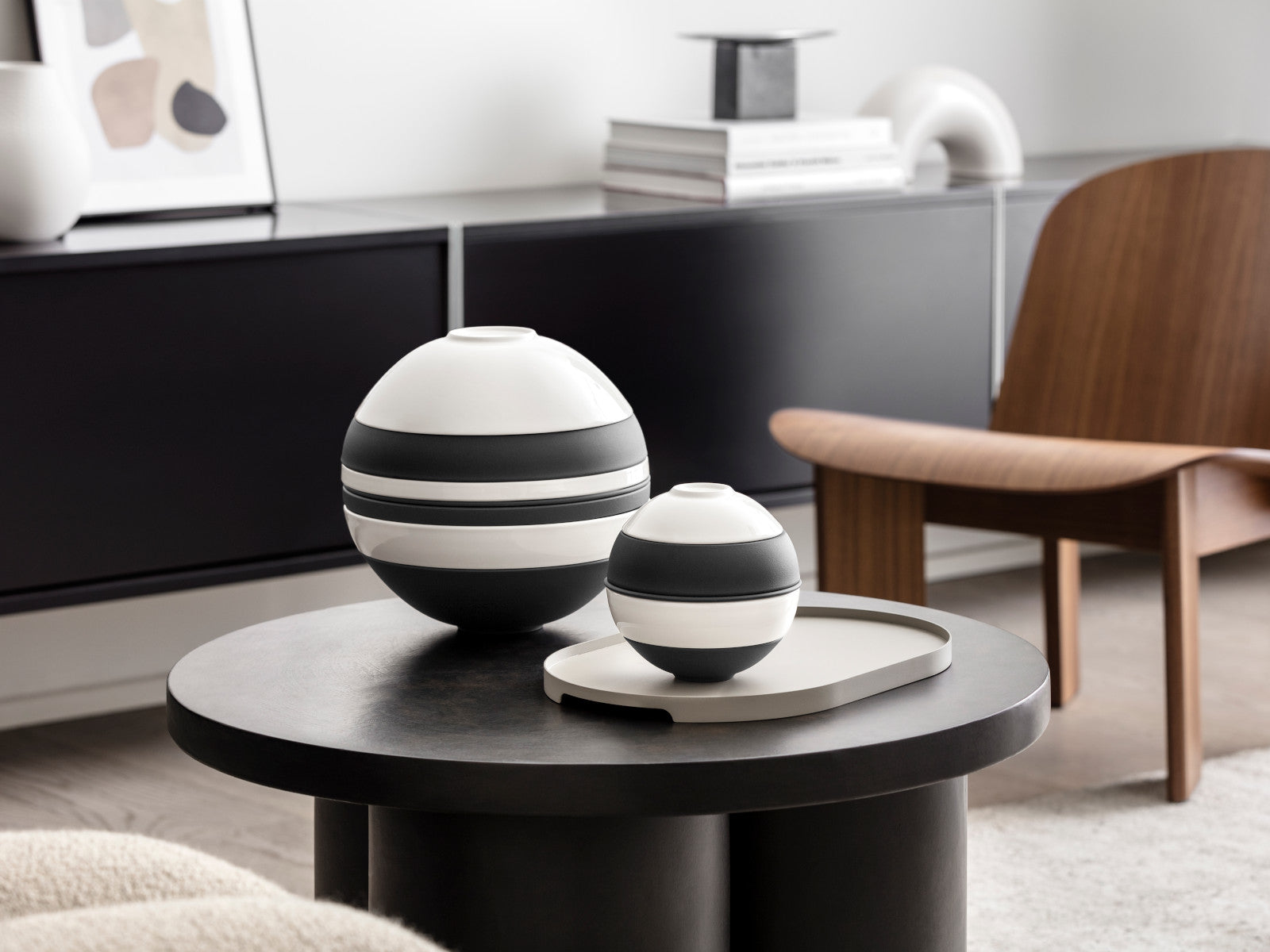 Villeroy & Boch Iconic La petite Boule black & white Ø14cm - Produktbild 7