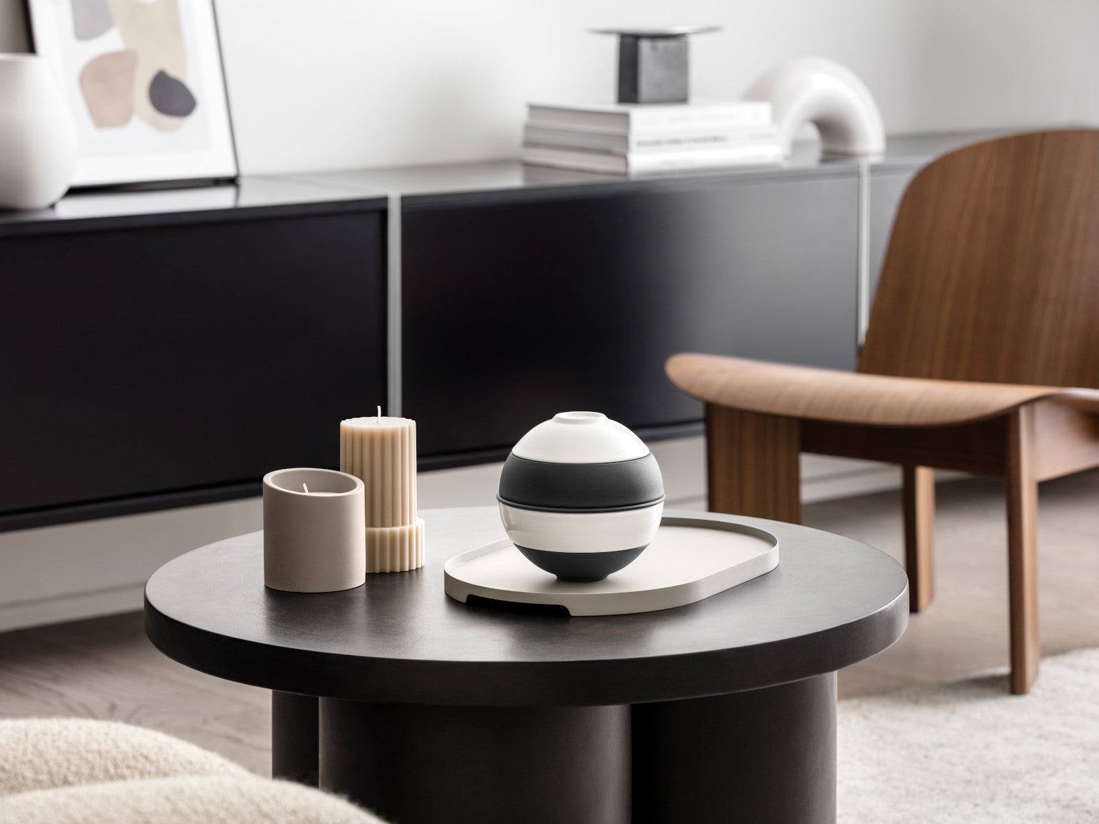 Villeroy & Boch Iconic La petite Boule black & white Ø14cm - Produktbild 5
