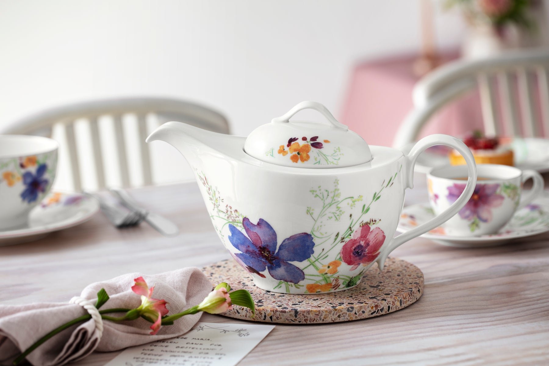 Villeroy & Boch Mariefleur Basic Teekanne für 6 Personen 1 l - Produktbild 2
