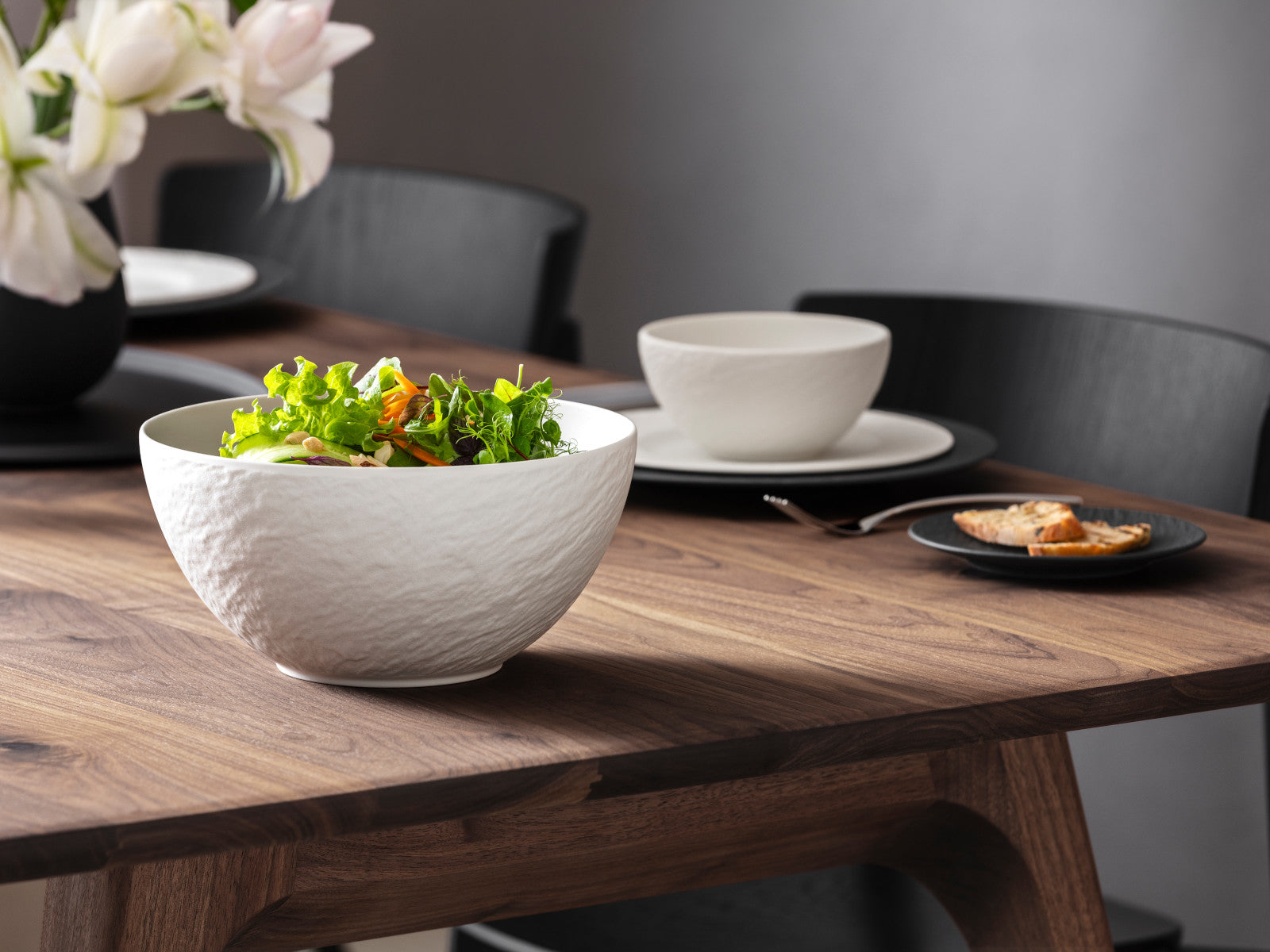 Villeroy & Boch Manufacture Rock blanc Salatschüssel 24cm - Produktbild 2