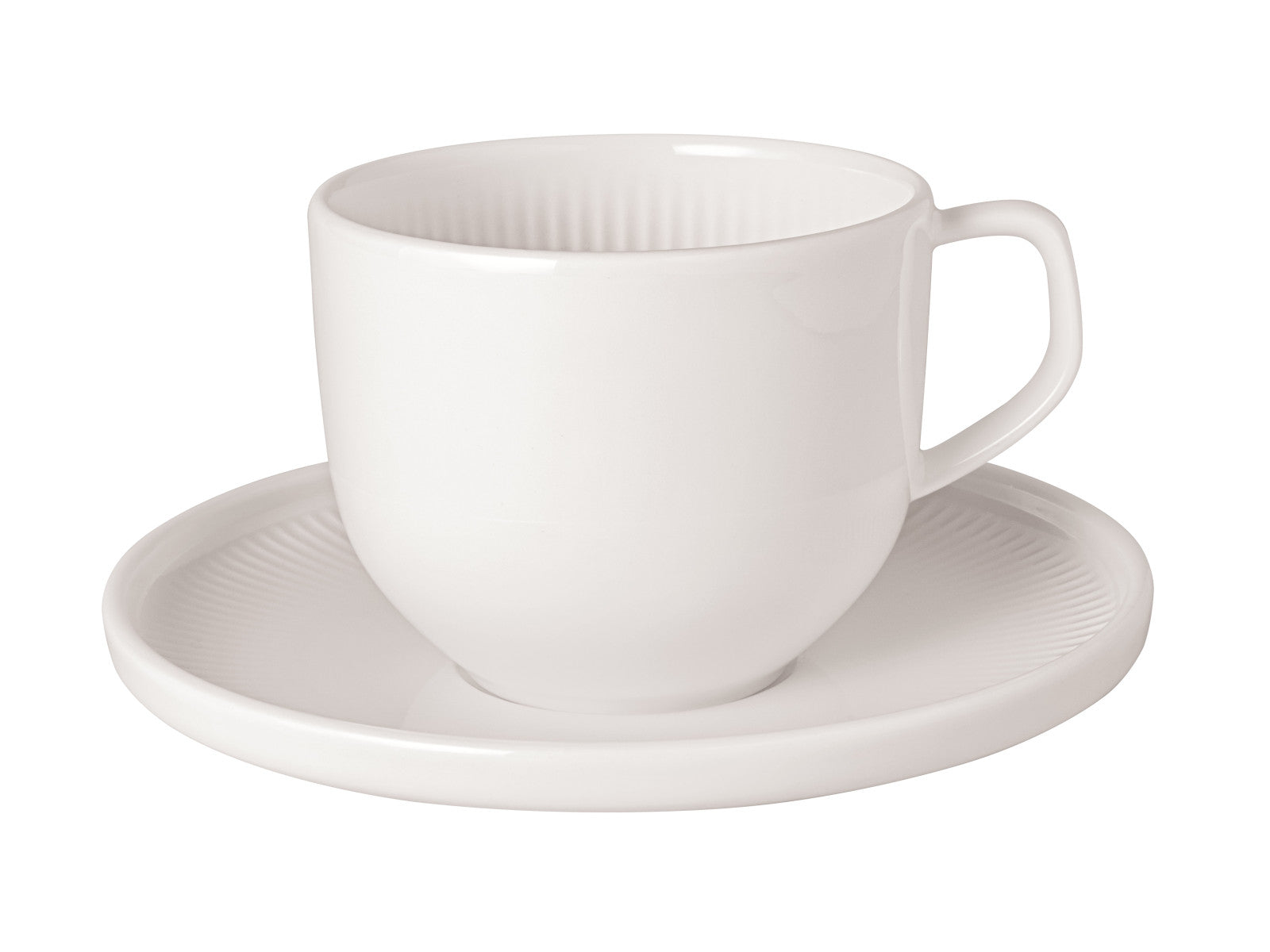 Villeroy & Boch Afina Kaffeetasse mit Untertasse weiß 2tlg
