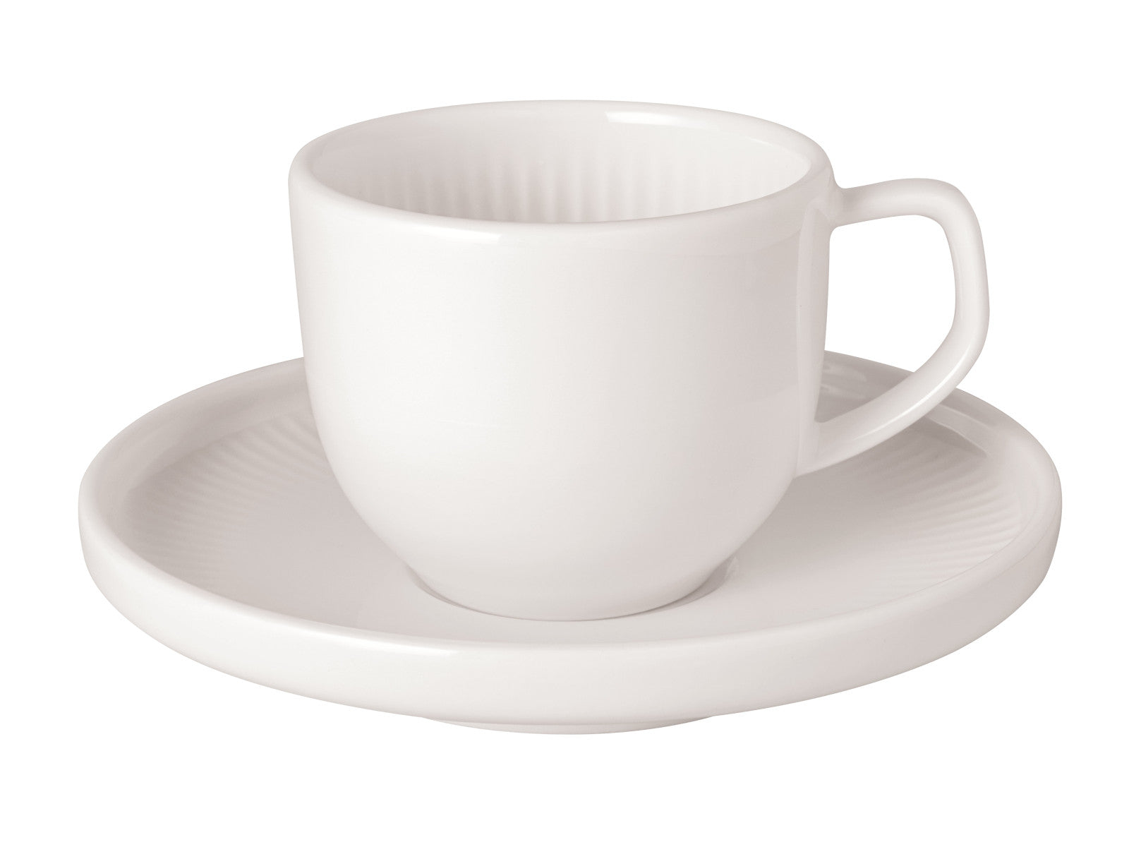 Villeroy & Boch Afina Espressotasse mit Untertasse weiß 2tlg