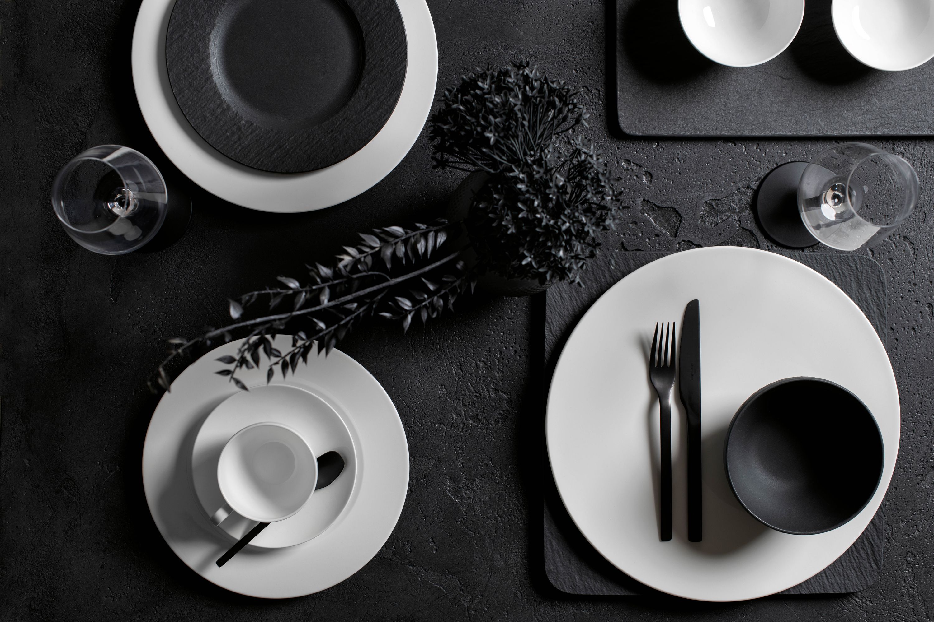 Villeroy & Boch Manufacture Rock Set 18tlg + Besteckset Leandra - Produktbild 7
