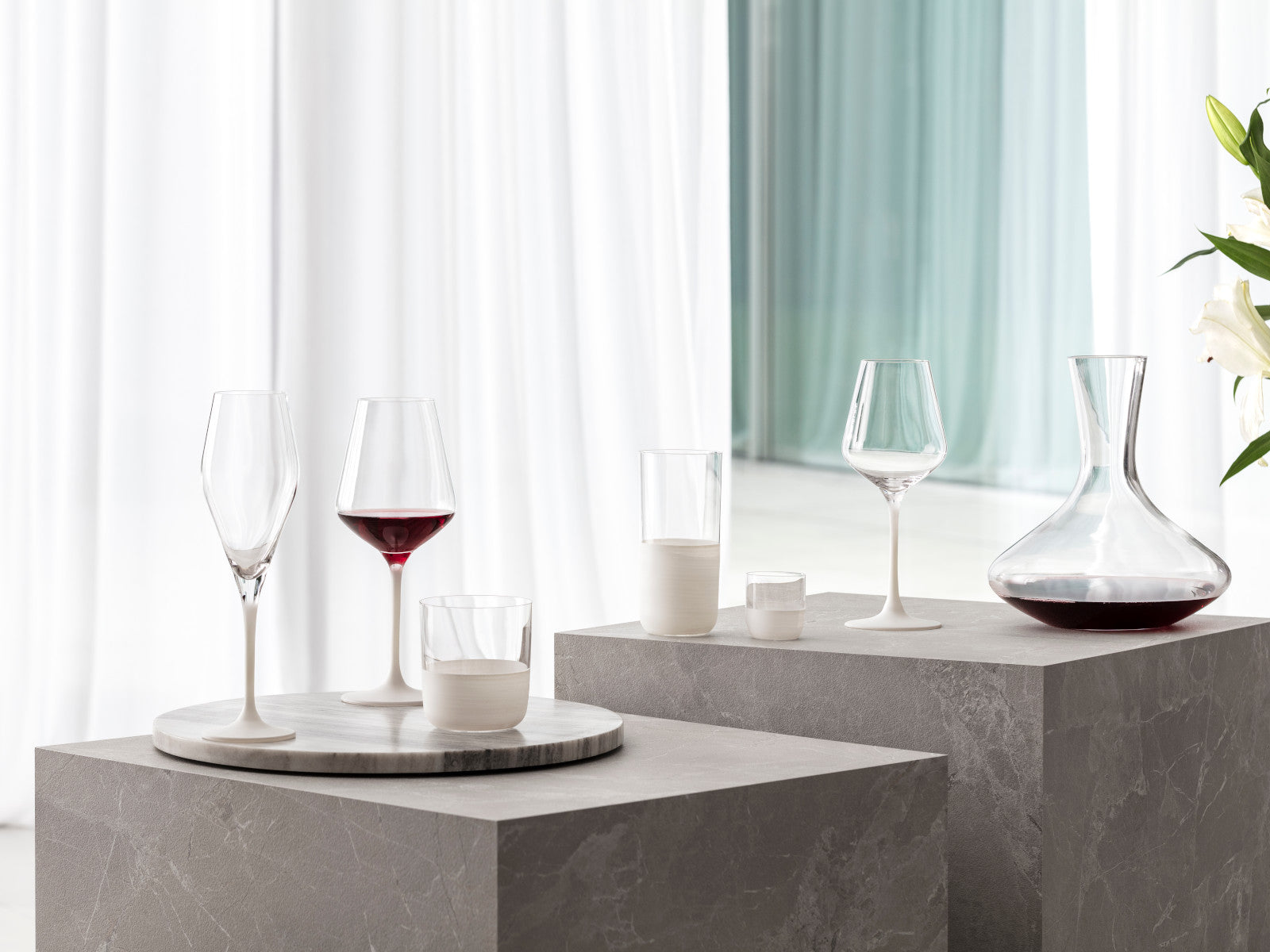 Villeroy & Boch Manufacture Rock blanc Rotweinglas Set 4tlg - Produktbild 7