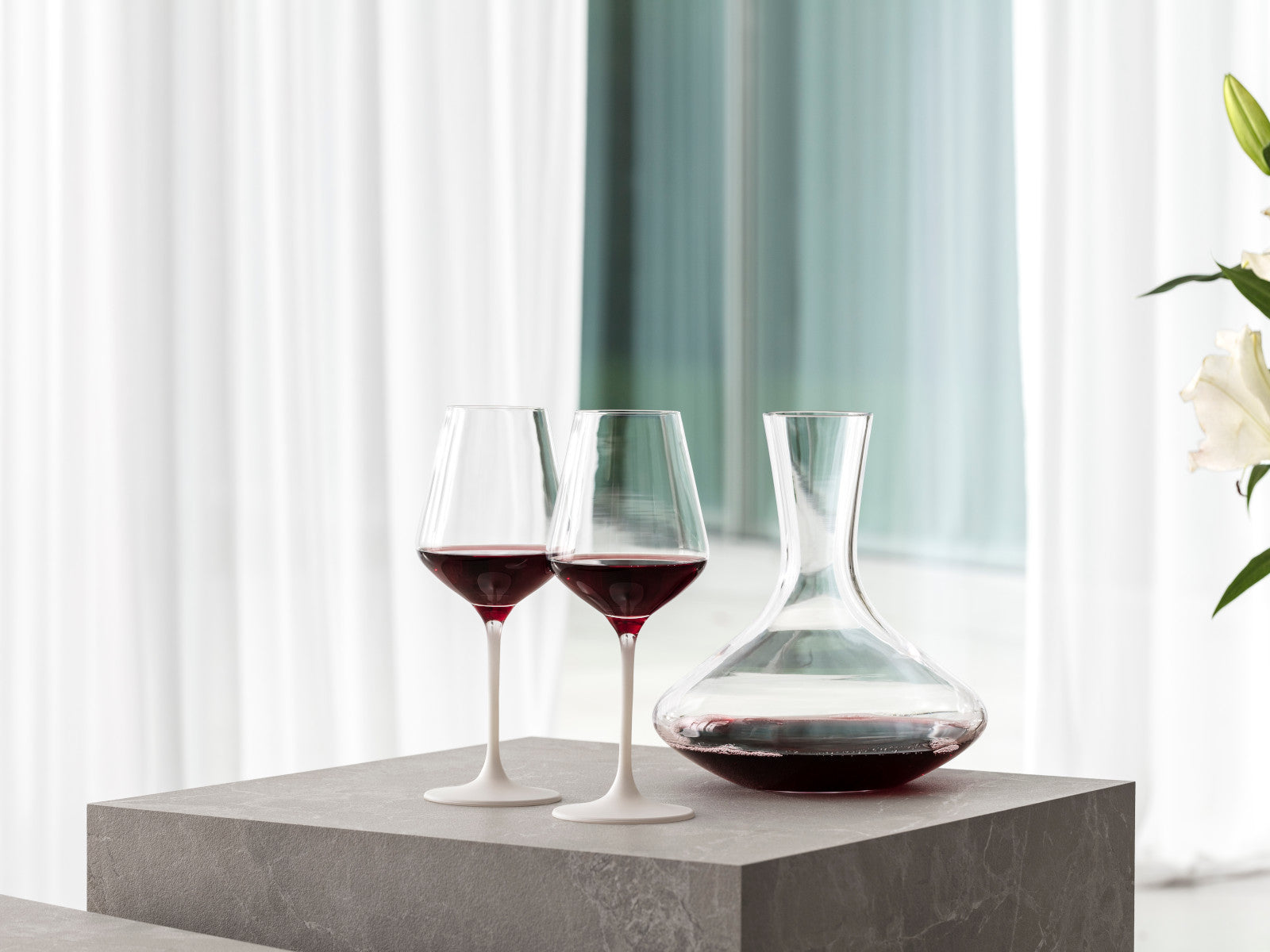 Villeroy & Boch Manufacture Rock blanc Rotweinglas Set 4tlg - Produktbild 5
