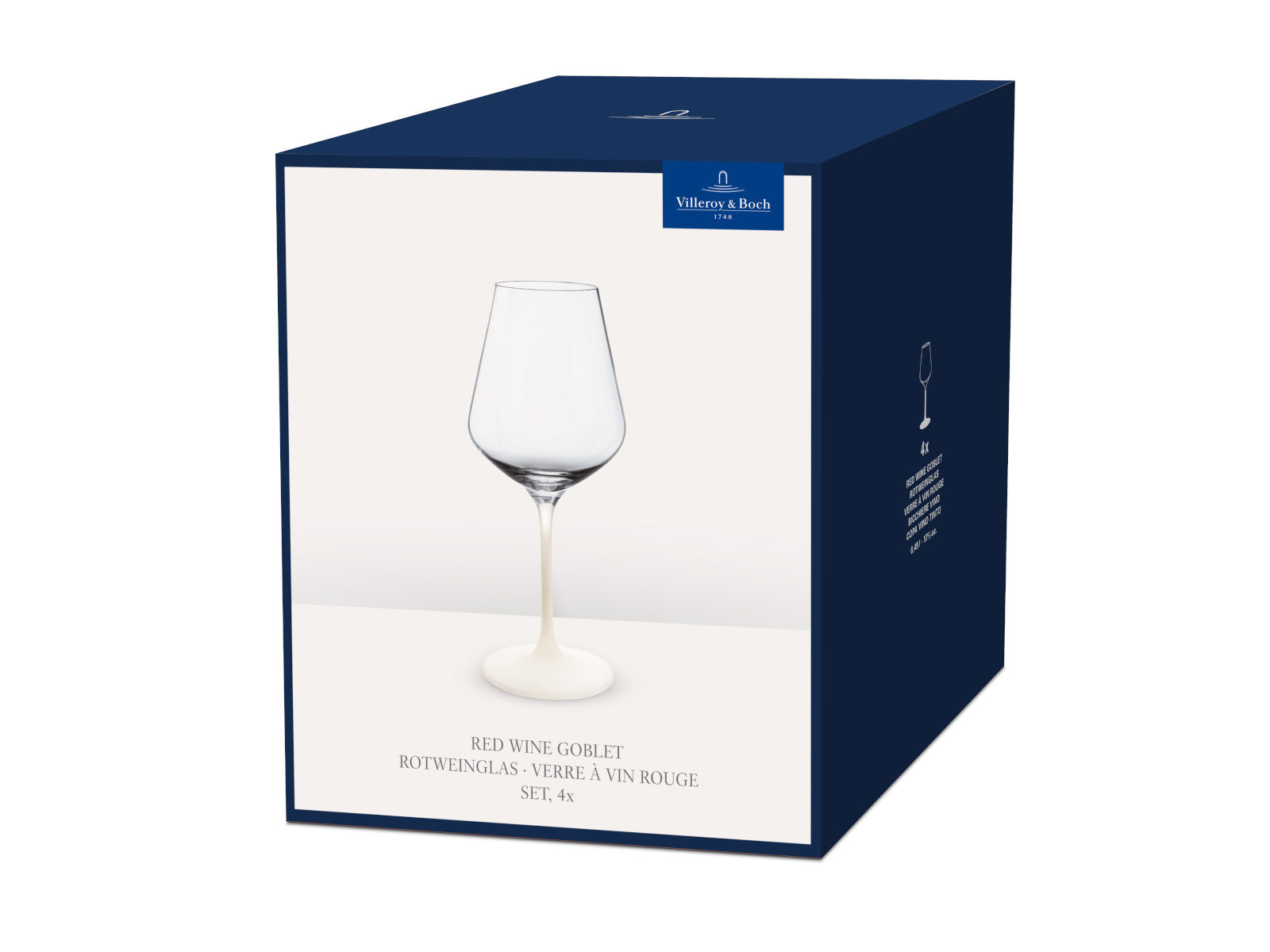 Villeroy & Boch Manufacture Rock blanc Rotweinglas Set 4tlg - Produktbild 2