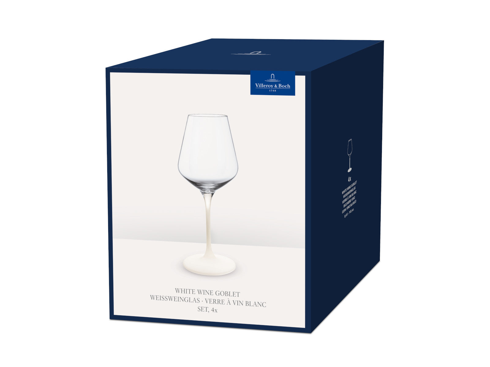 Villeroy & Boch Manufacture Rock blanc Weißweinglas Set 4tlg - Produktbild 2
