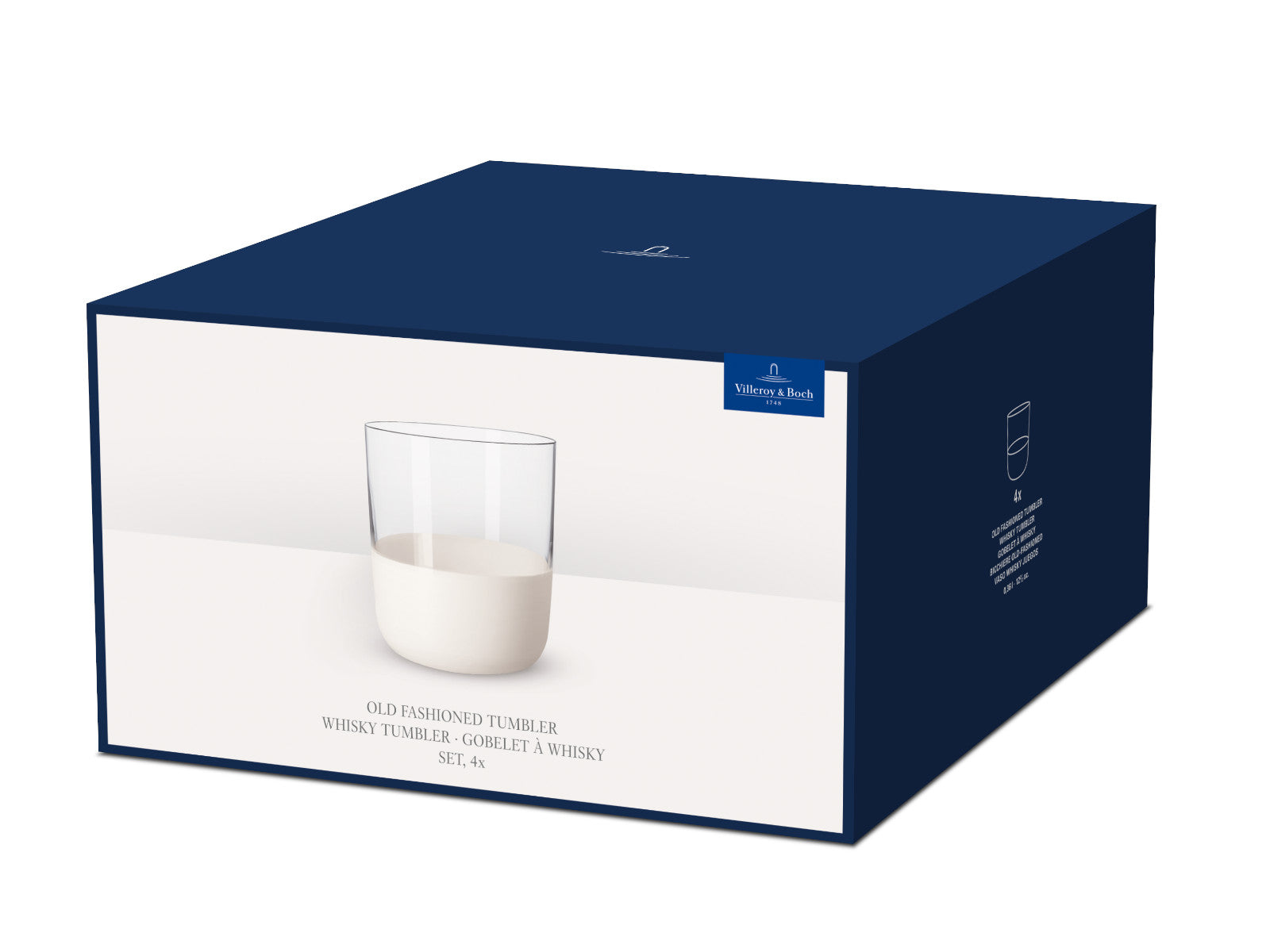 Villeroy & Boch Manufacture Rock blanc Whiskybecher Set 4tlg - Produktbild 2