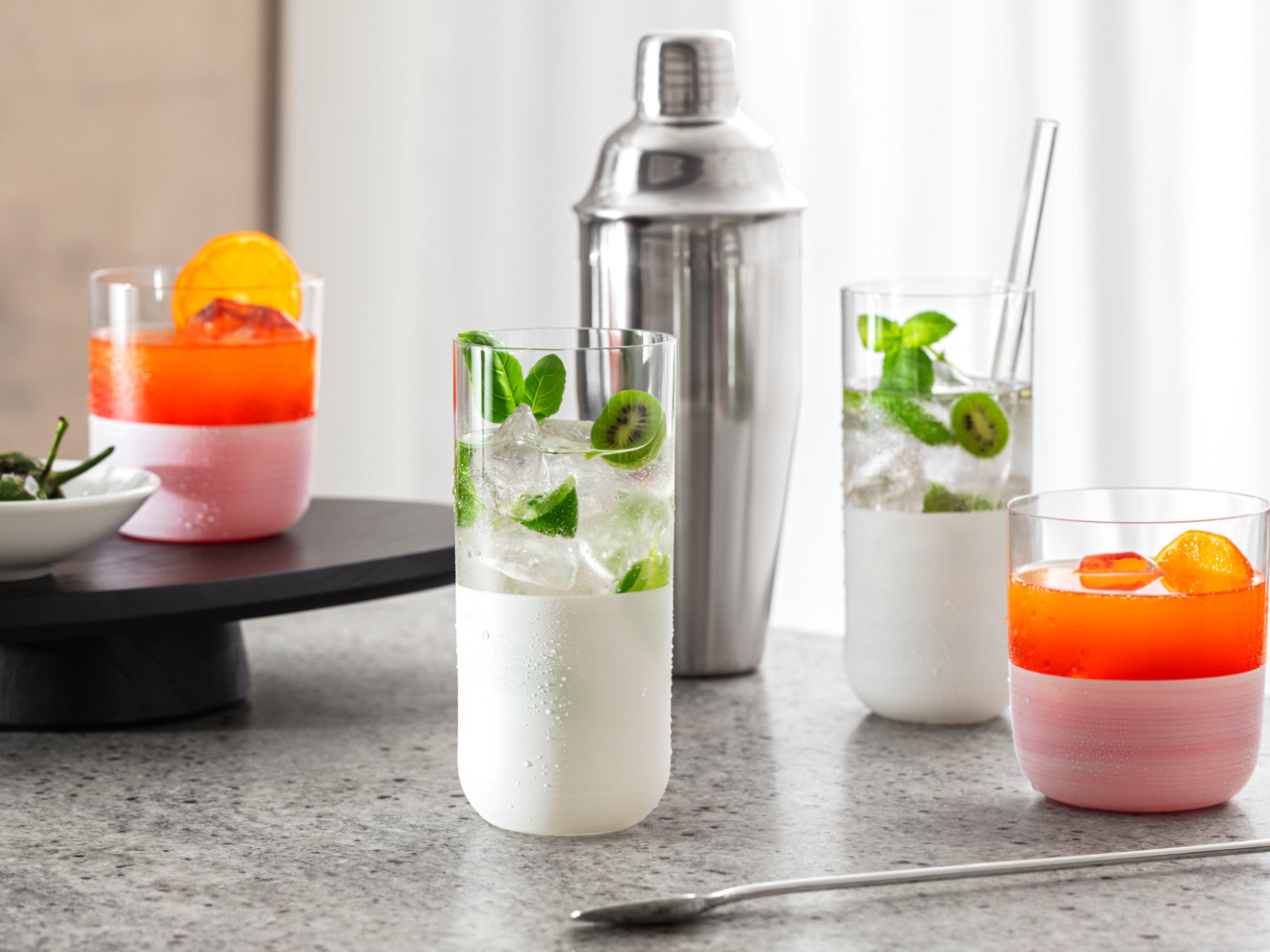 Villeroy & Boch Manufacture Rock blanc Whiskybecher Set 4tlg - Produktbild 4