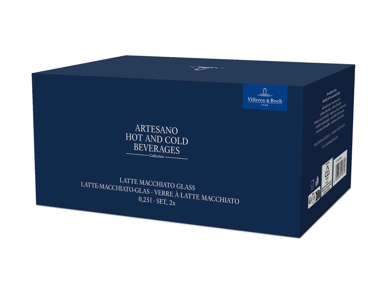 Villeroy & Boch Artesano Hot&Cold Beverages Latte-Glas 0,25l Set 2tlg - Produktbild 3