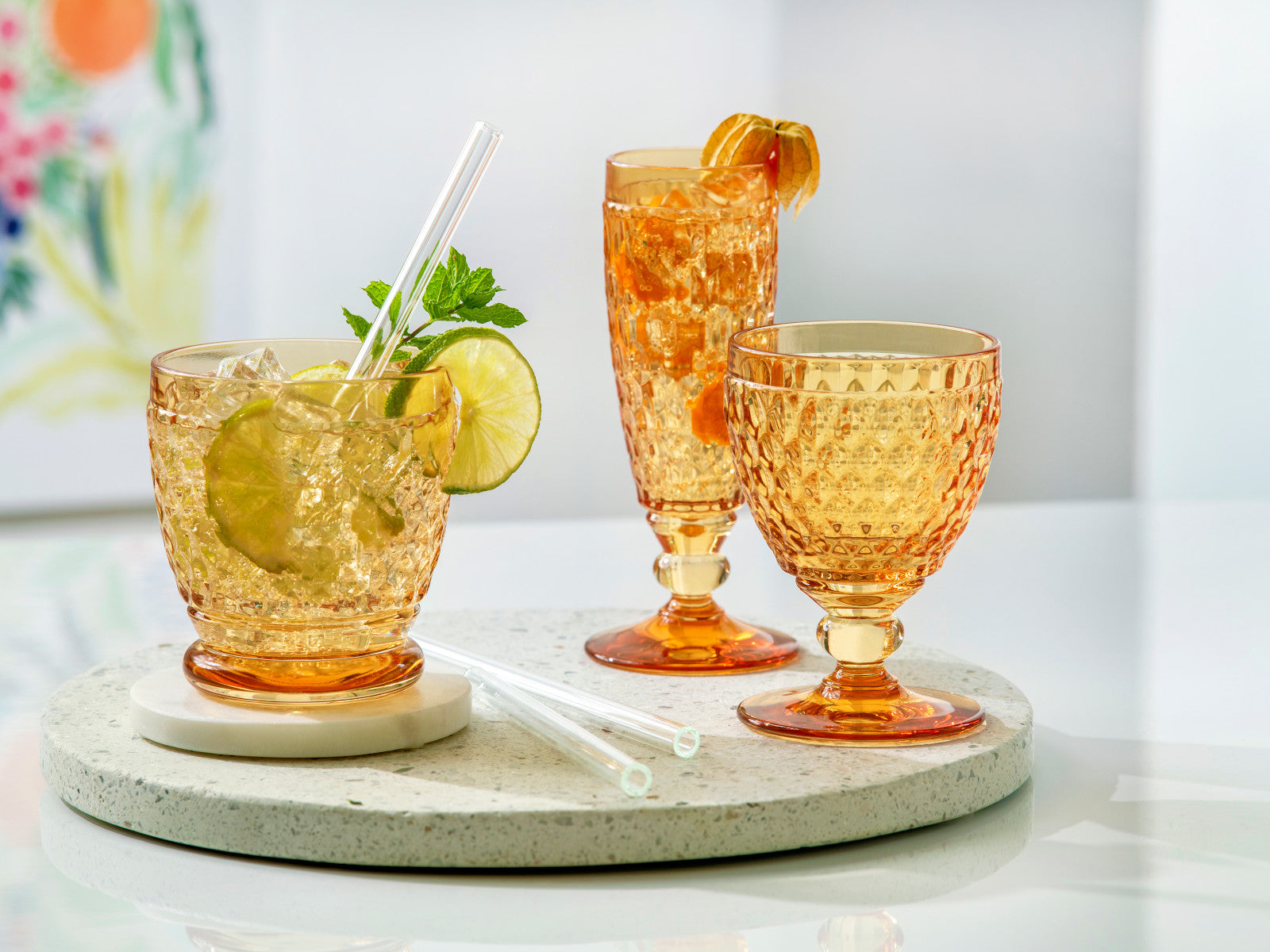 Villeroy & Boch Boston Saffron Sektglas gelb 0,12l - Produktbild 2
