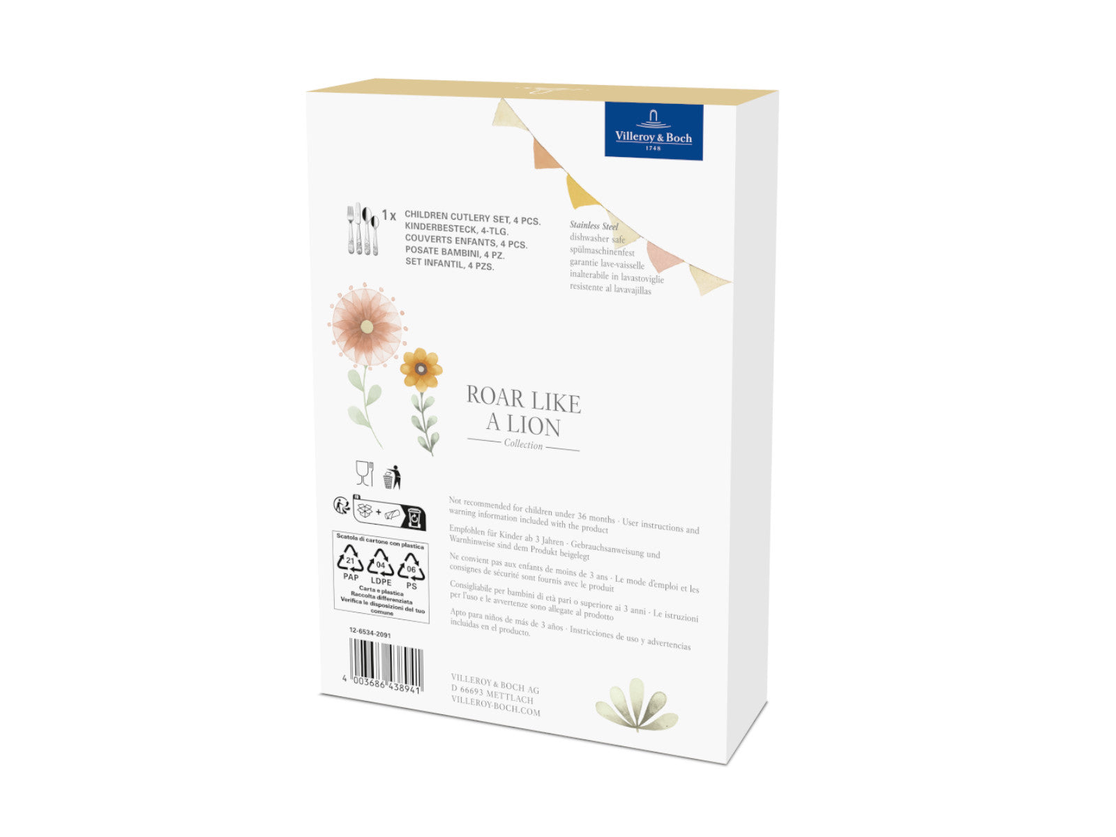 Villeroy & Boch Roar like a Lion Kinderbesteckset 4tlg - Produktbild 2