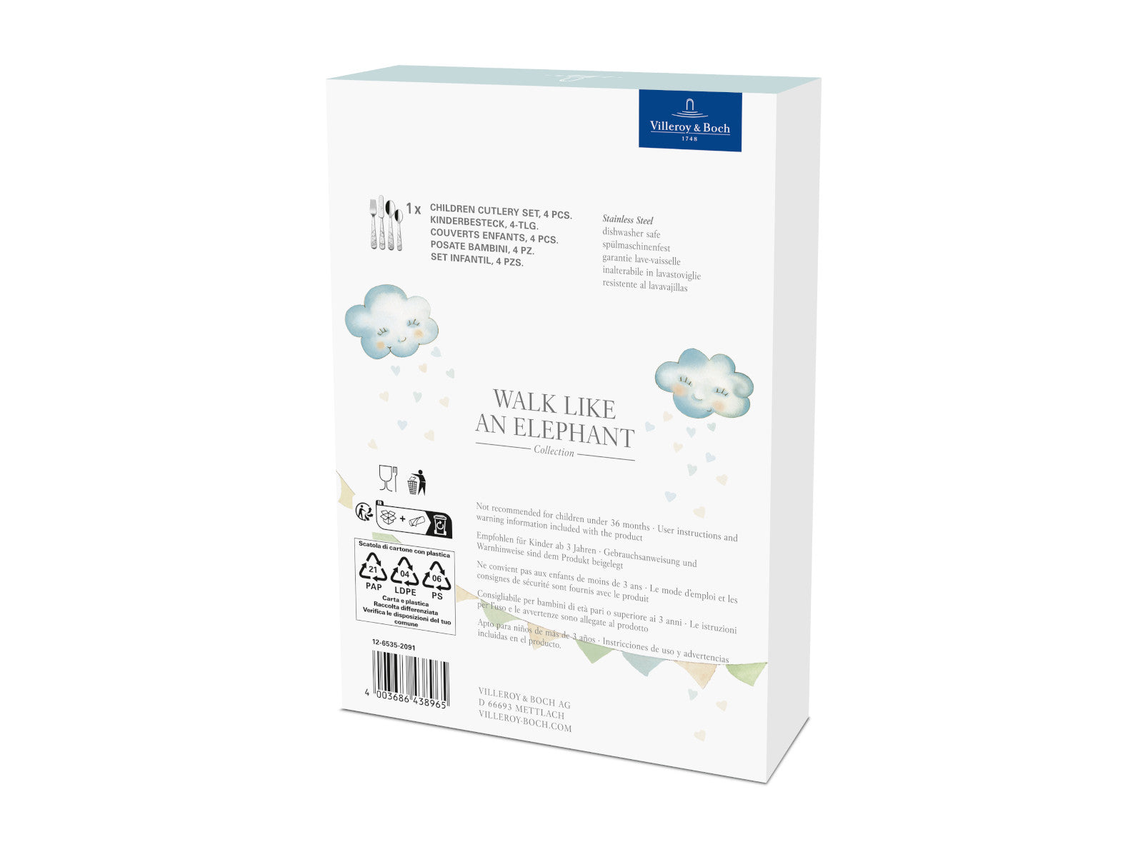 Villeroy & Boch Walk like an Elephant  Kinderbesteckset 4tlg - Produktbild 3