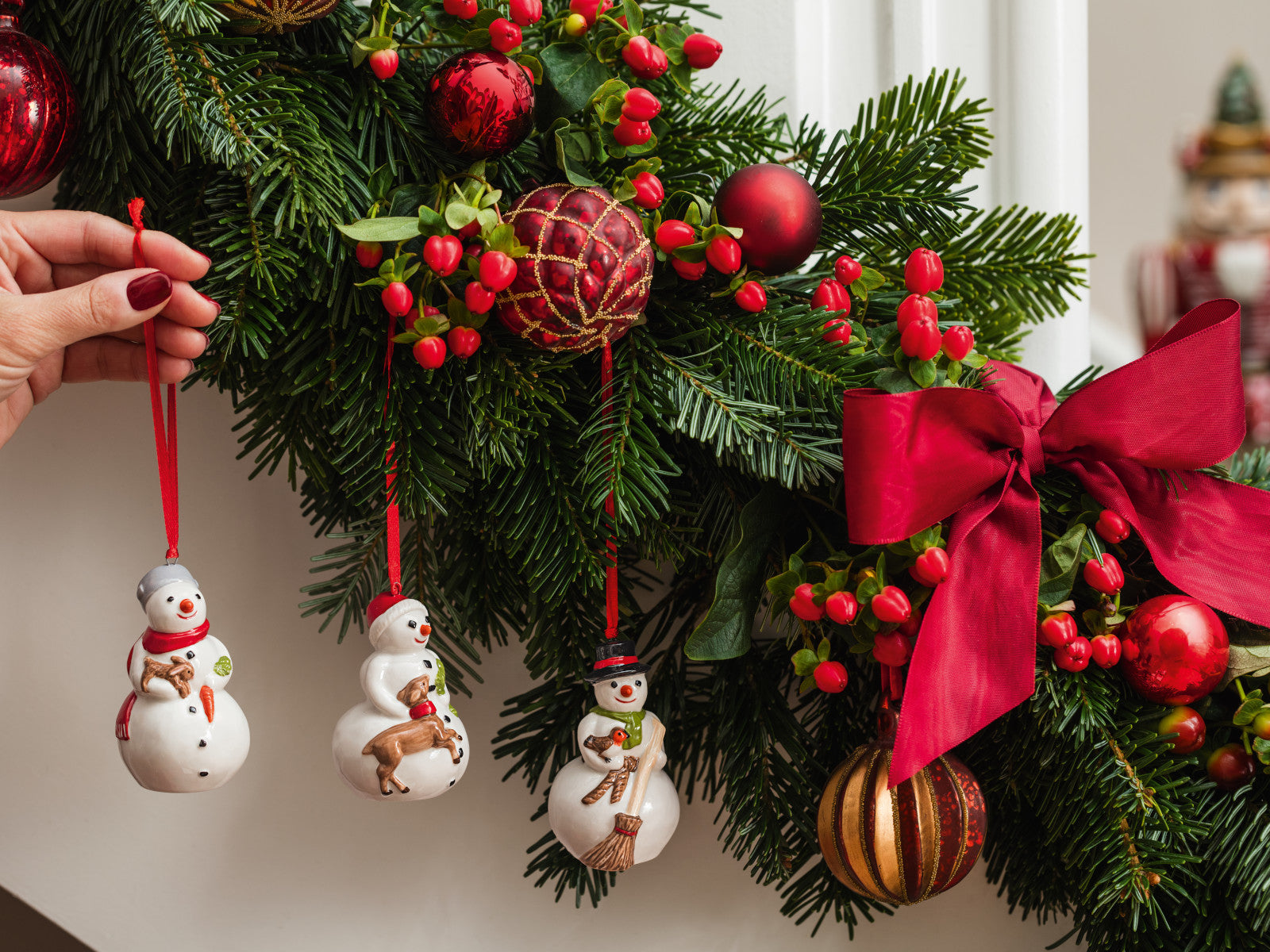 Villeroy & Boch Nostalgic Ornaments Ornamente Schneemänner 3tlg - Produktbild 2