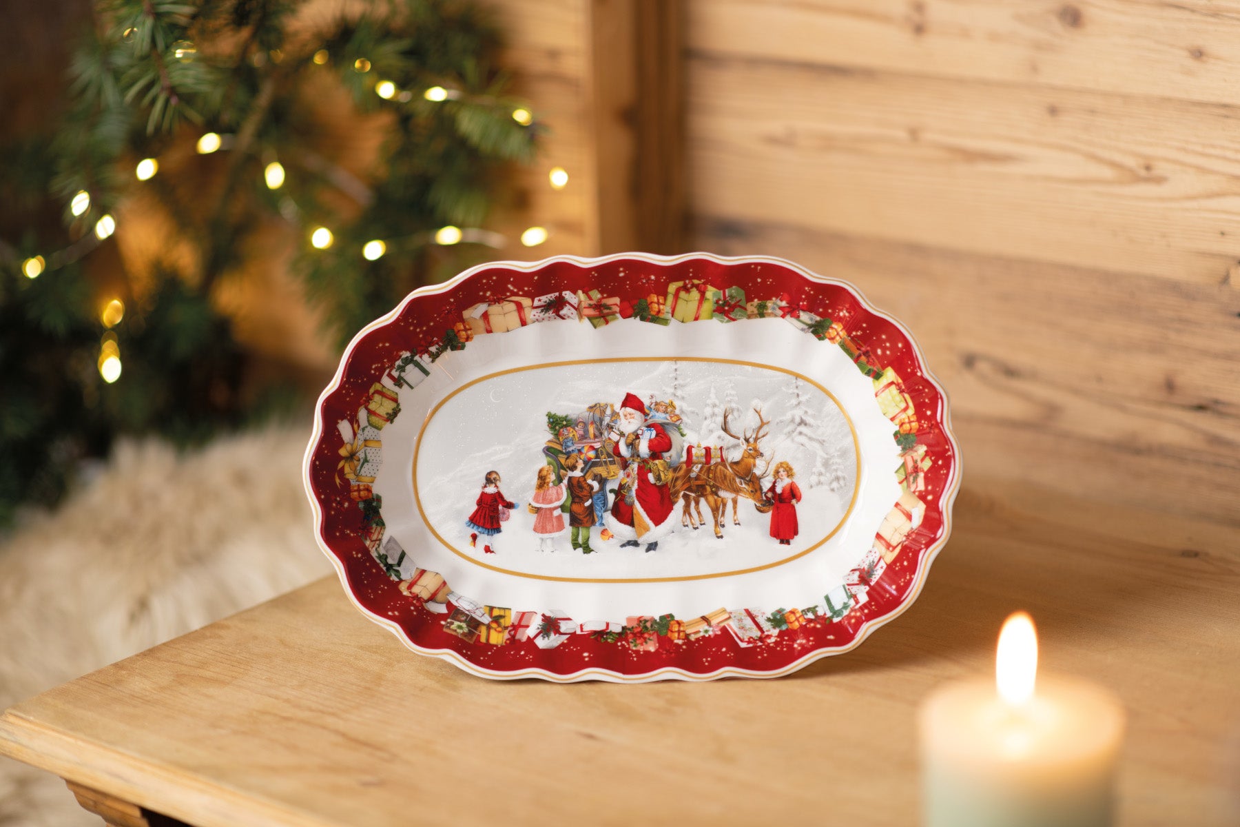 Villeroy & Boch Toy's Fantasy Schale oval groß Santa und Kinder - Produktbild 3
