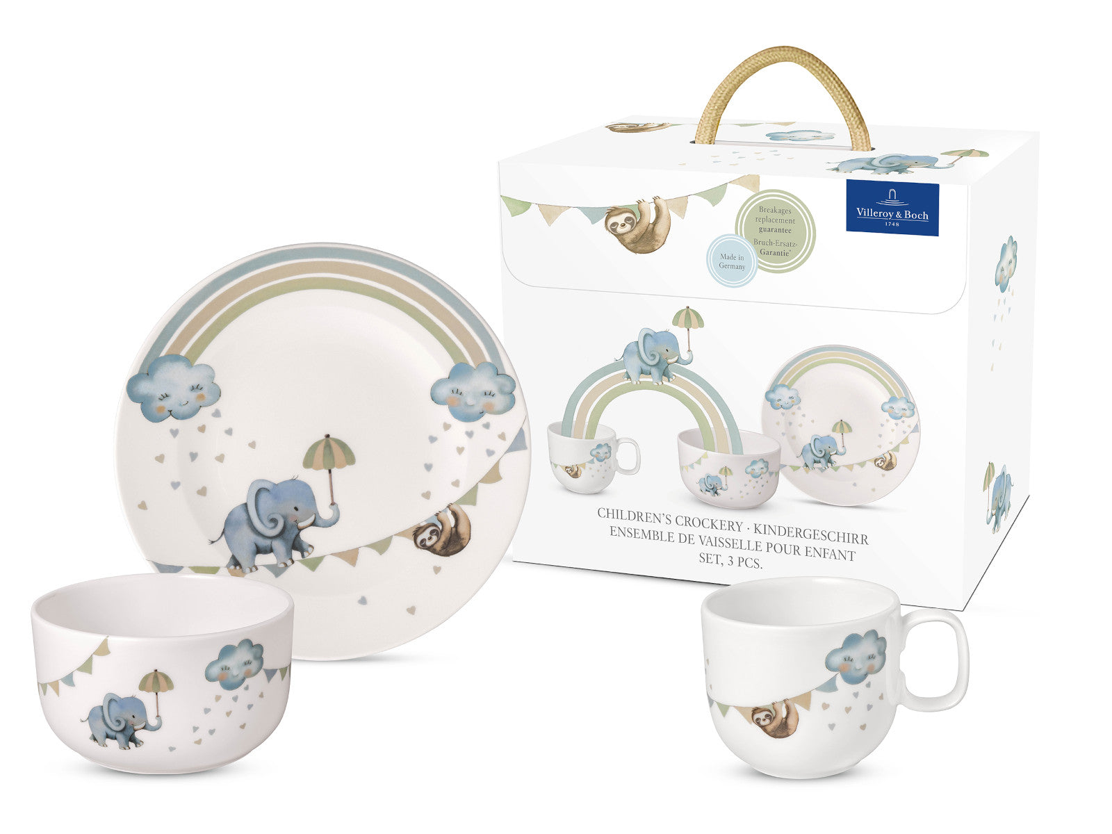 Villeroy & Boch Walk like an Elephant Kindergeschirrset 3tlg