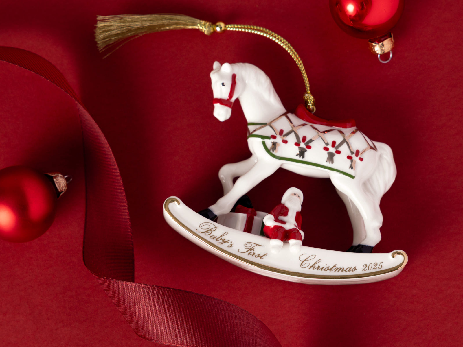 Villeroy & Boch Christmas Classics Ornament Schaukelpferd 2025 - Produktbild 3