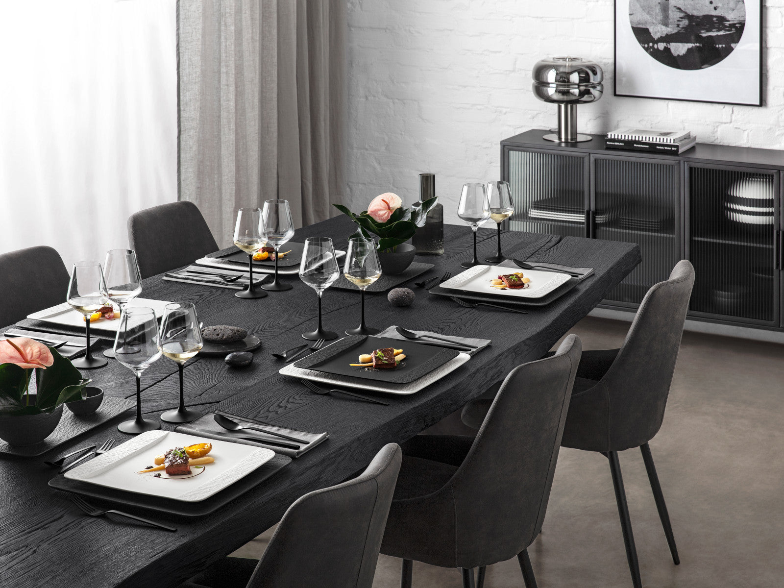 Villeroy & Boch Manufacture Rock Weißweinkelch-Set 4tlg. - Produktbild 7